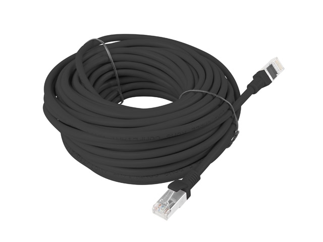 LANBERG Patchkabel CAT.6 UTP 15m Fluke Zertifikat sw