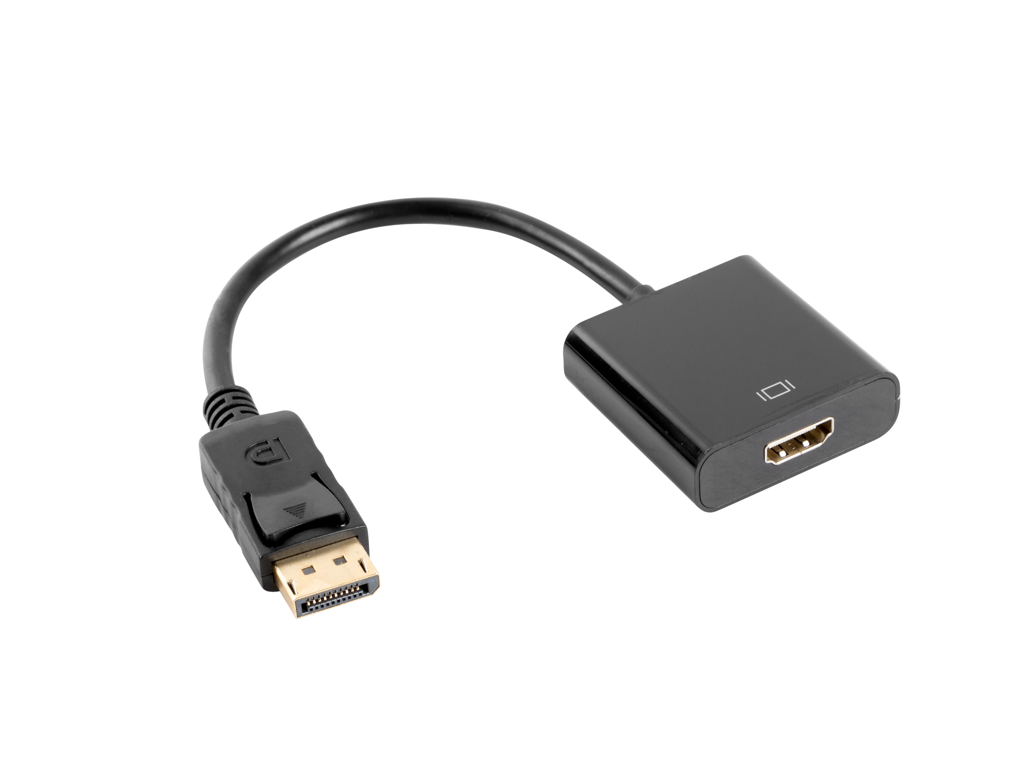 Lanberg AD-0009-BK video cable adapter 0.1 m DisplayPort HDMI Type A (Standard) Black