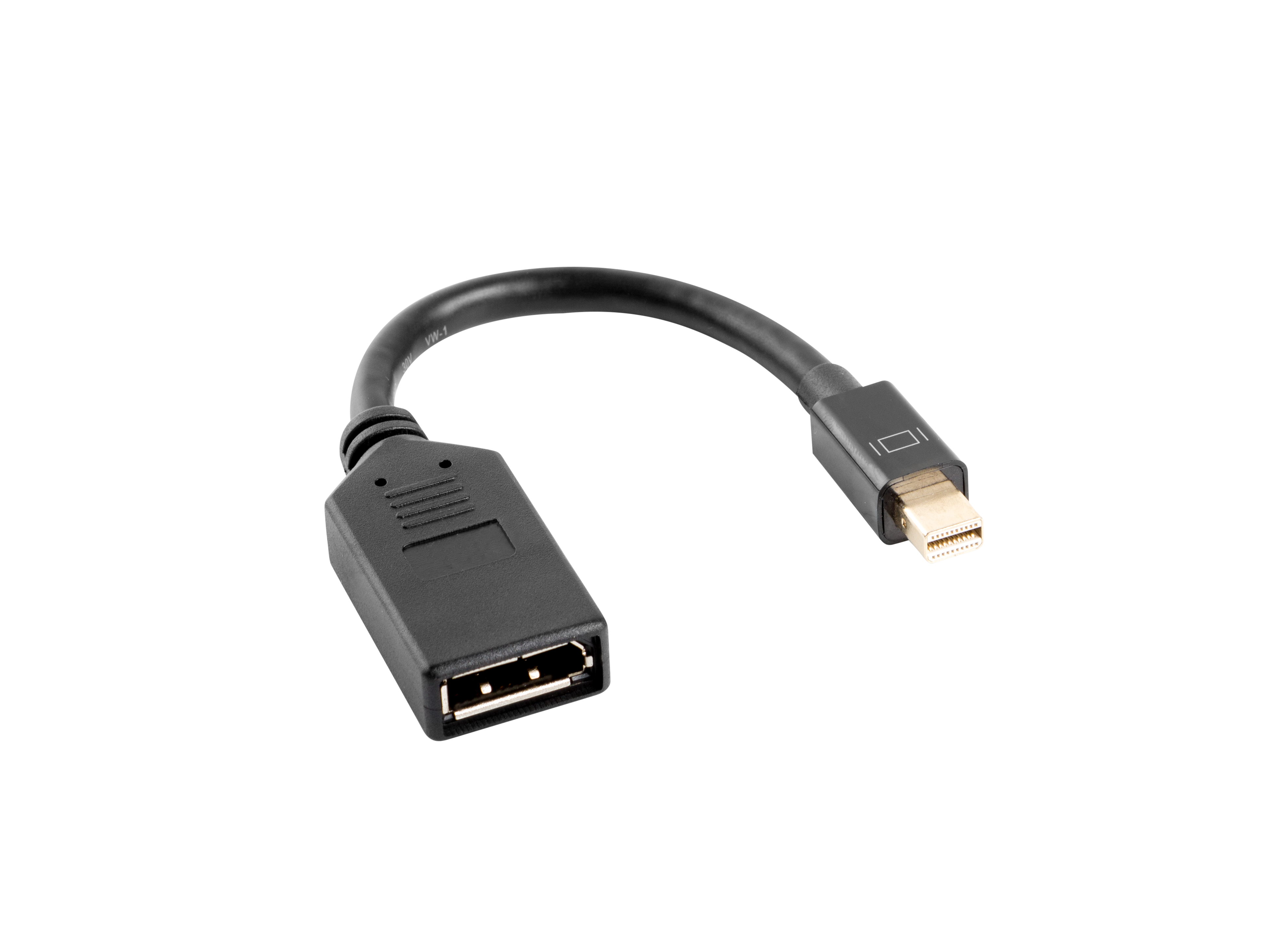 Lanberg AD-0003-BK DisplayPort cable 0.12 m Mini DisplayPort Black