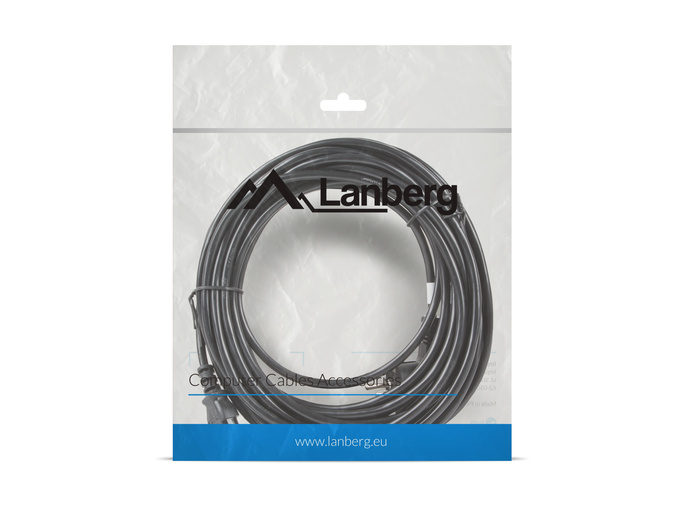 Lanberg CA-C13C-11CC-0100-BK power cable Black 10 m C13 coupler CEE7/7