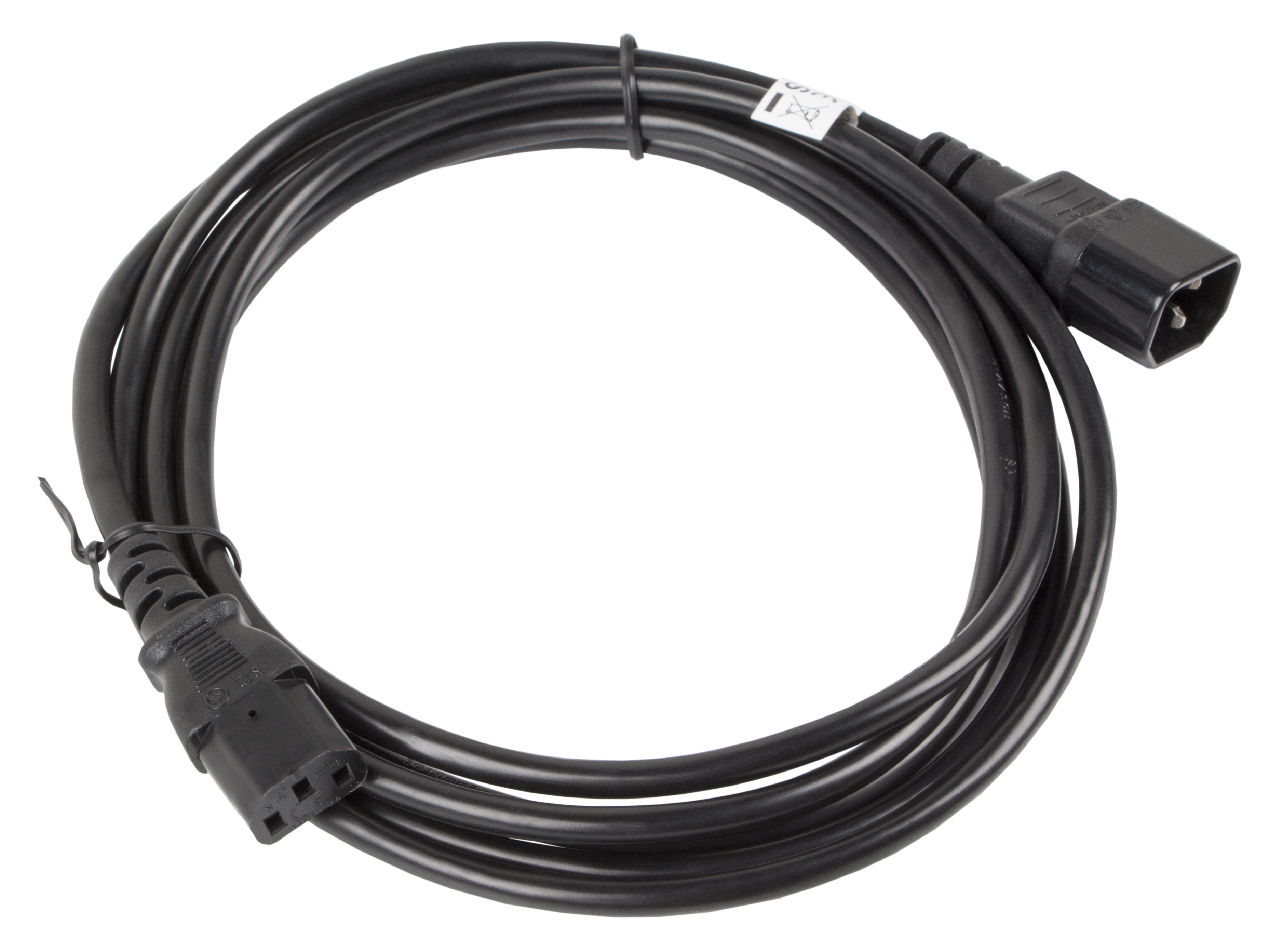 Lanberg CA-C13E-11CC-0030-BK power cable Black 3 m C13 coupler C14 coupler