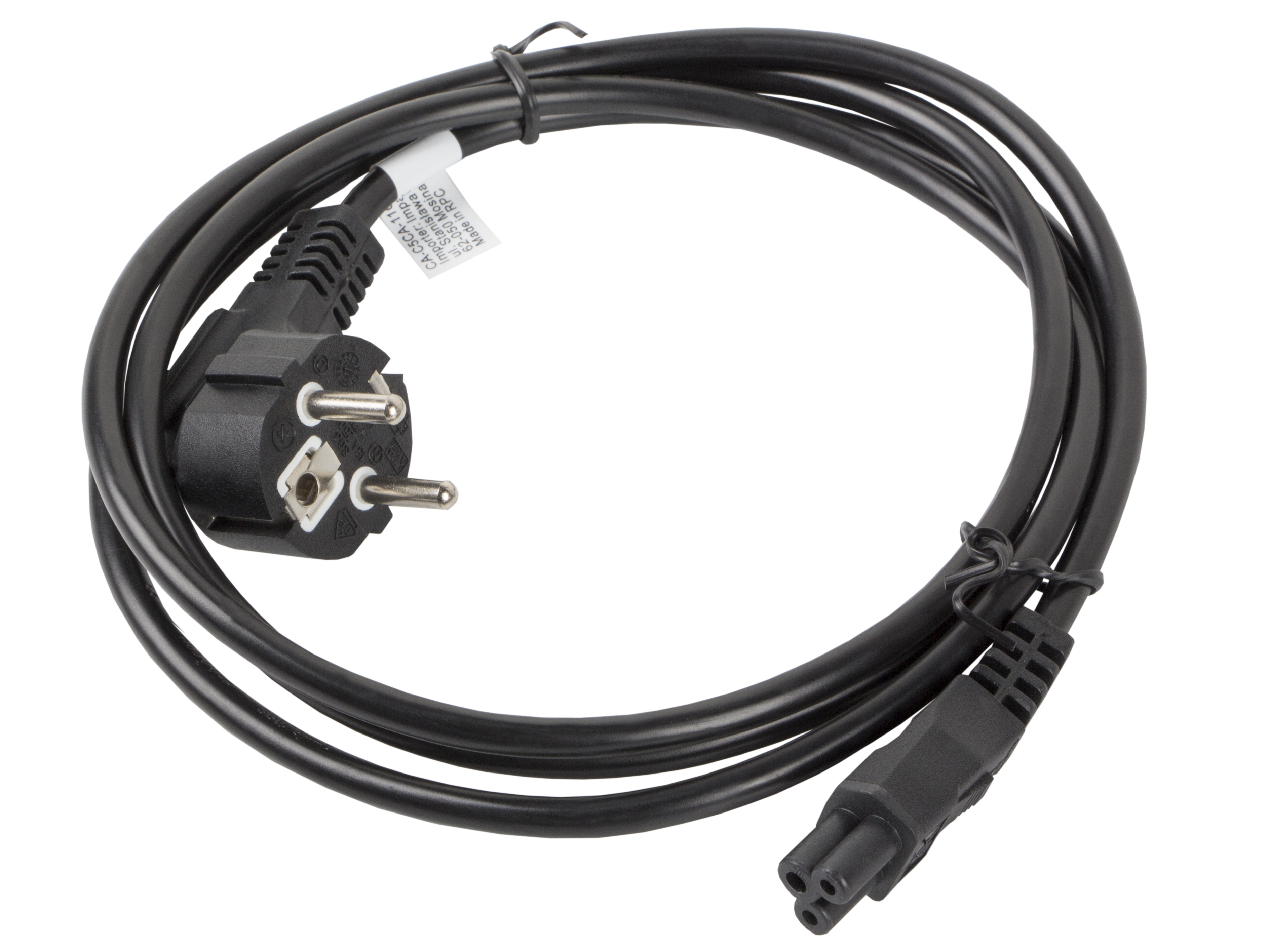 Lanberg CA-C5CA-11CC-0018-BK power cable Black 1.8 m CEE7/7 C5 coupler