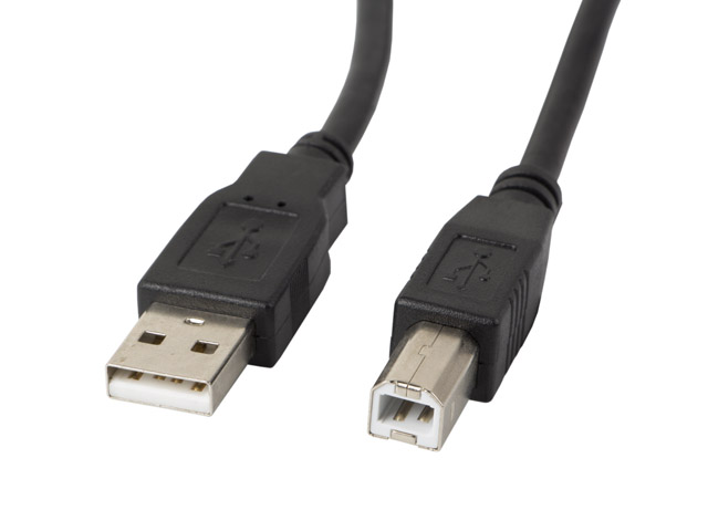 LANBERG USB-A(M)->USB-B(M) 2.0 Kabel 3,0m Ferrite sw