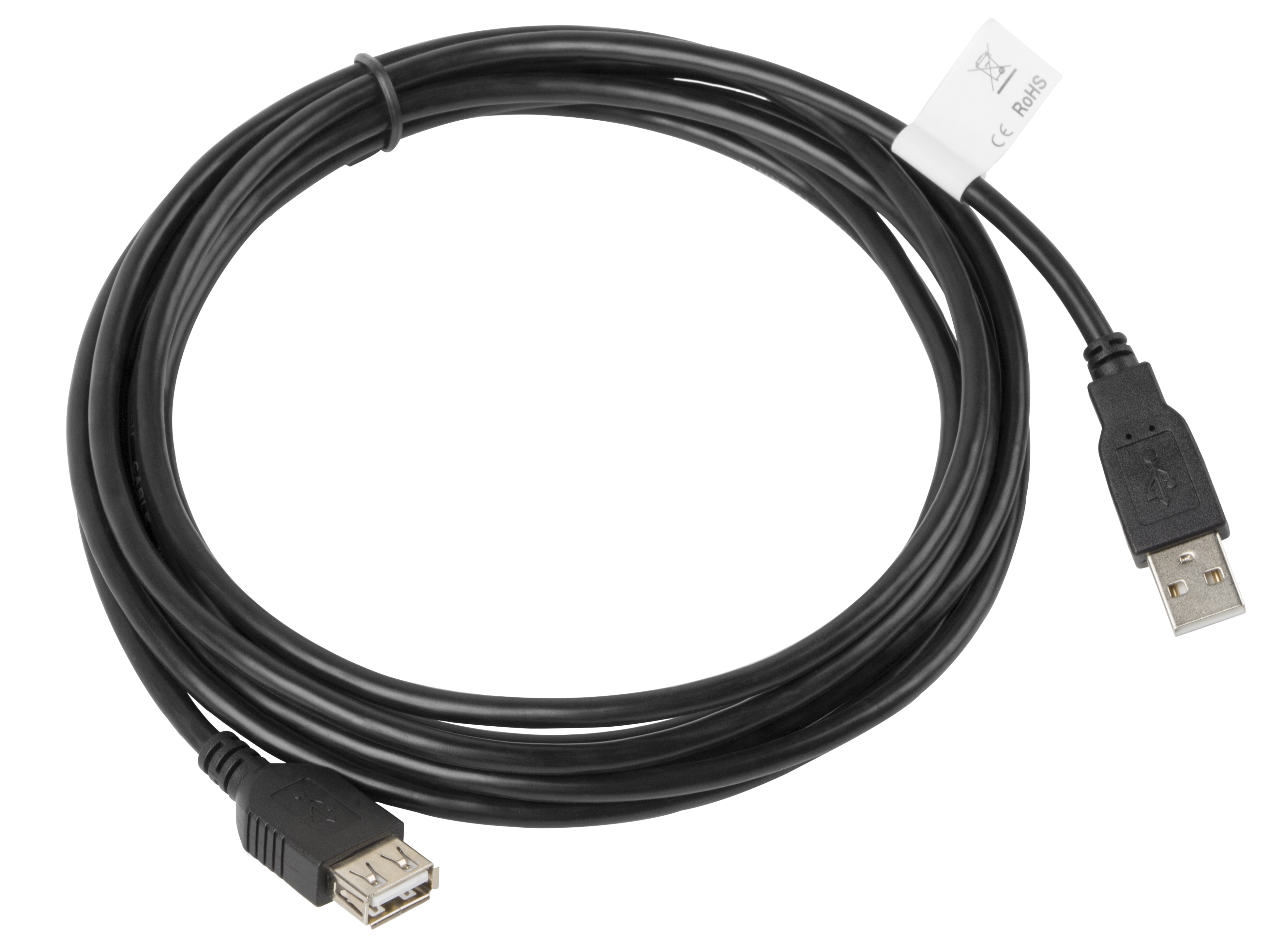 Lanberg CA-USBE-10CC-0030-BK USB cable USB 2.0 3 m USB A 0.48 Gbit/s Black