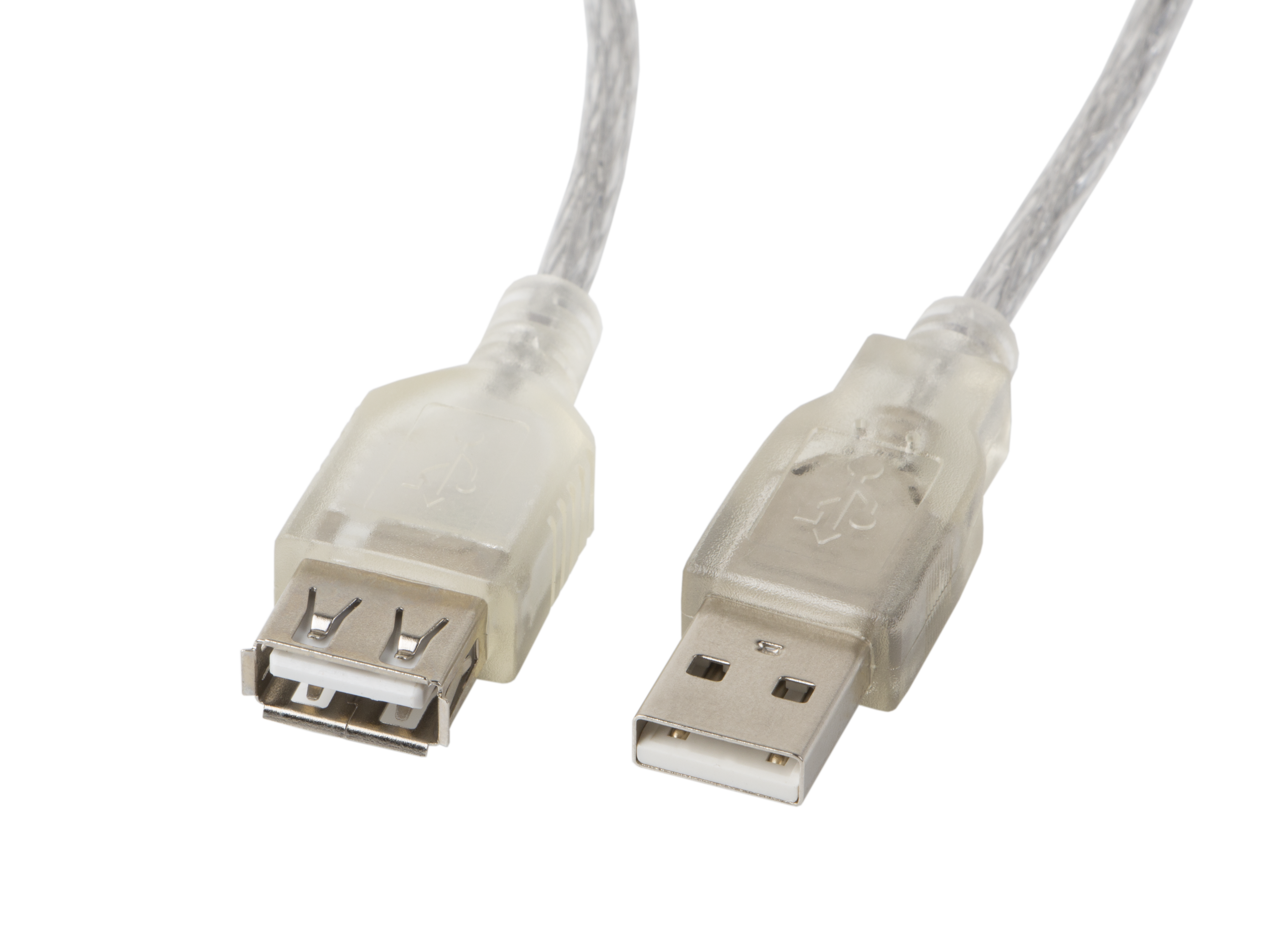 Lanberg CA-USBE-12CC-0018-TR USB cable USB 2.0 1.8 m USB A 0.48 Gbit/s Transparent