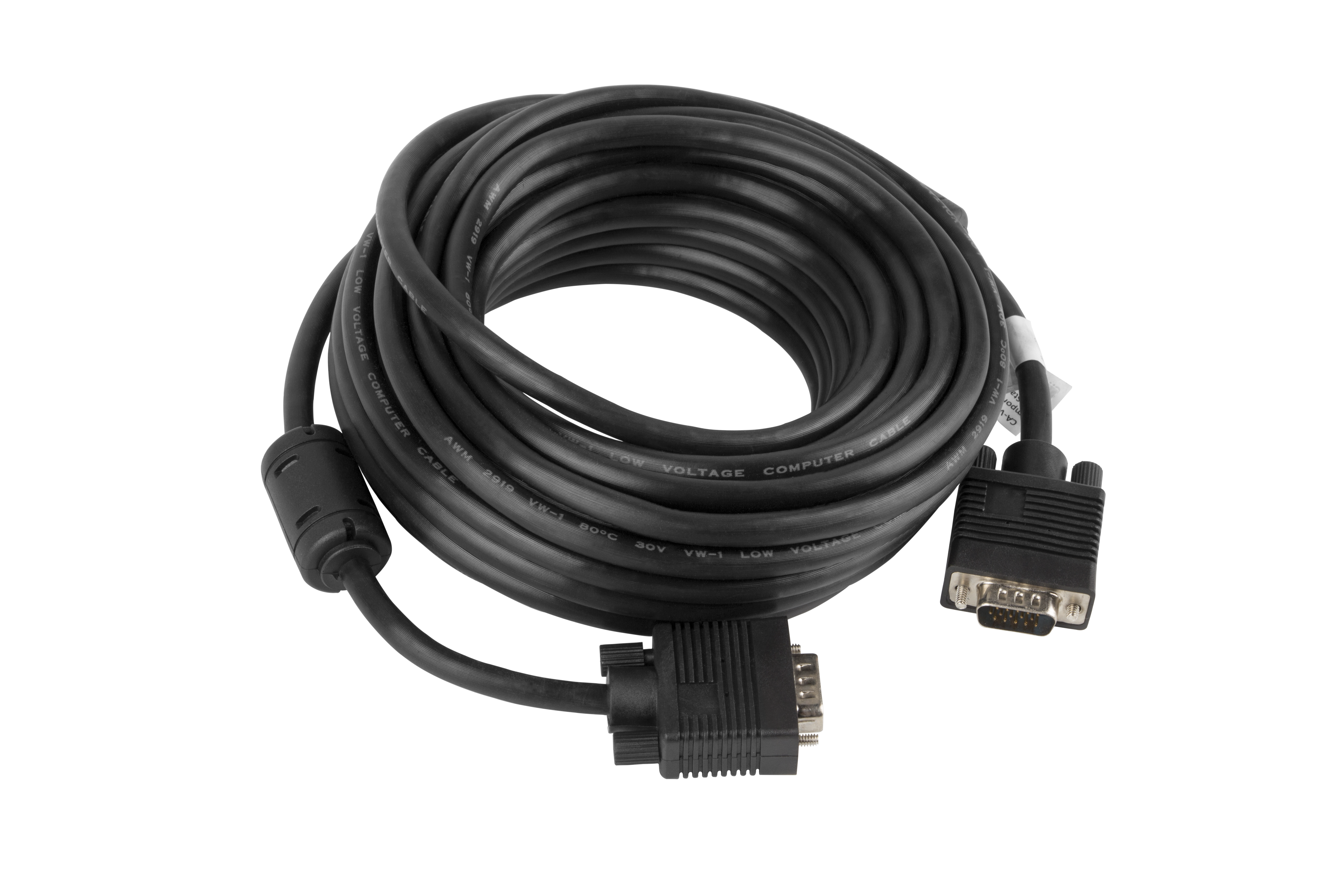Lanberg CA-VGAC-10CC-0100-B VGA cable 10 m VGA (D-Sub) Black