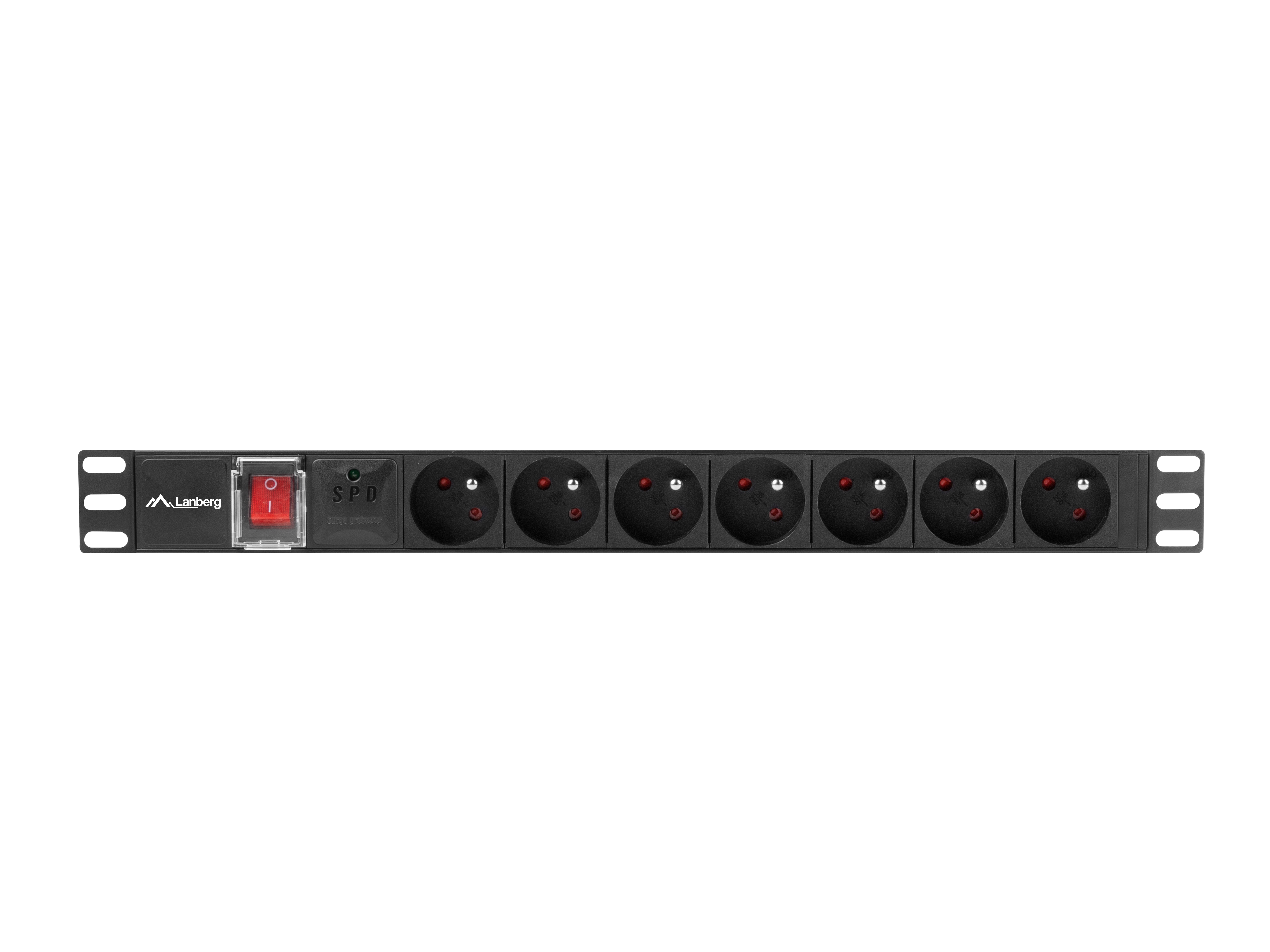 Lanberg PDU 7x Schuko 1U Rack Mount