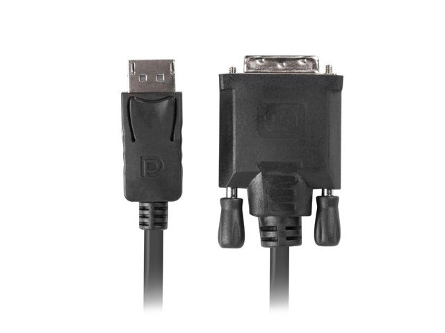 LANBERG Displayport (M)V1.2->DVI-D(M)(24+1) Kabel 1,8m sw