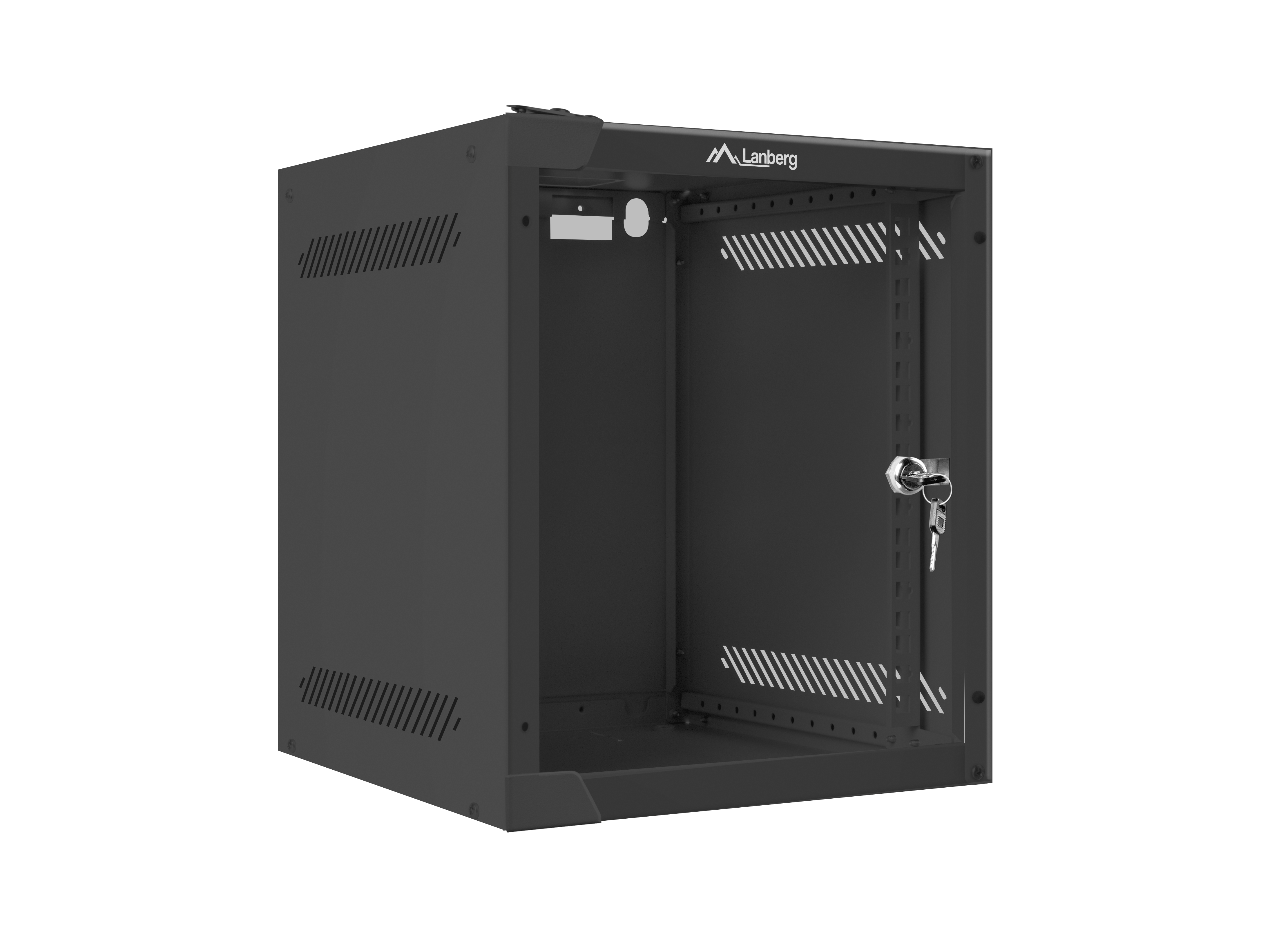 Lanberg WF10-2306-10B rack cabinet 6U Wall mounted rack Black