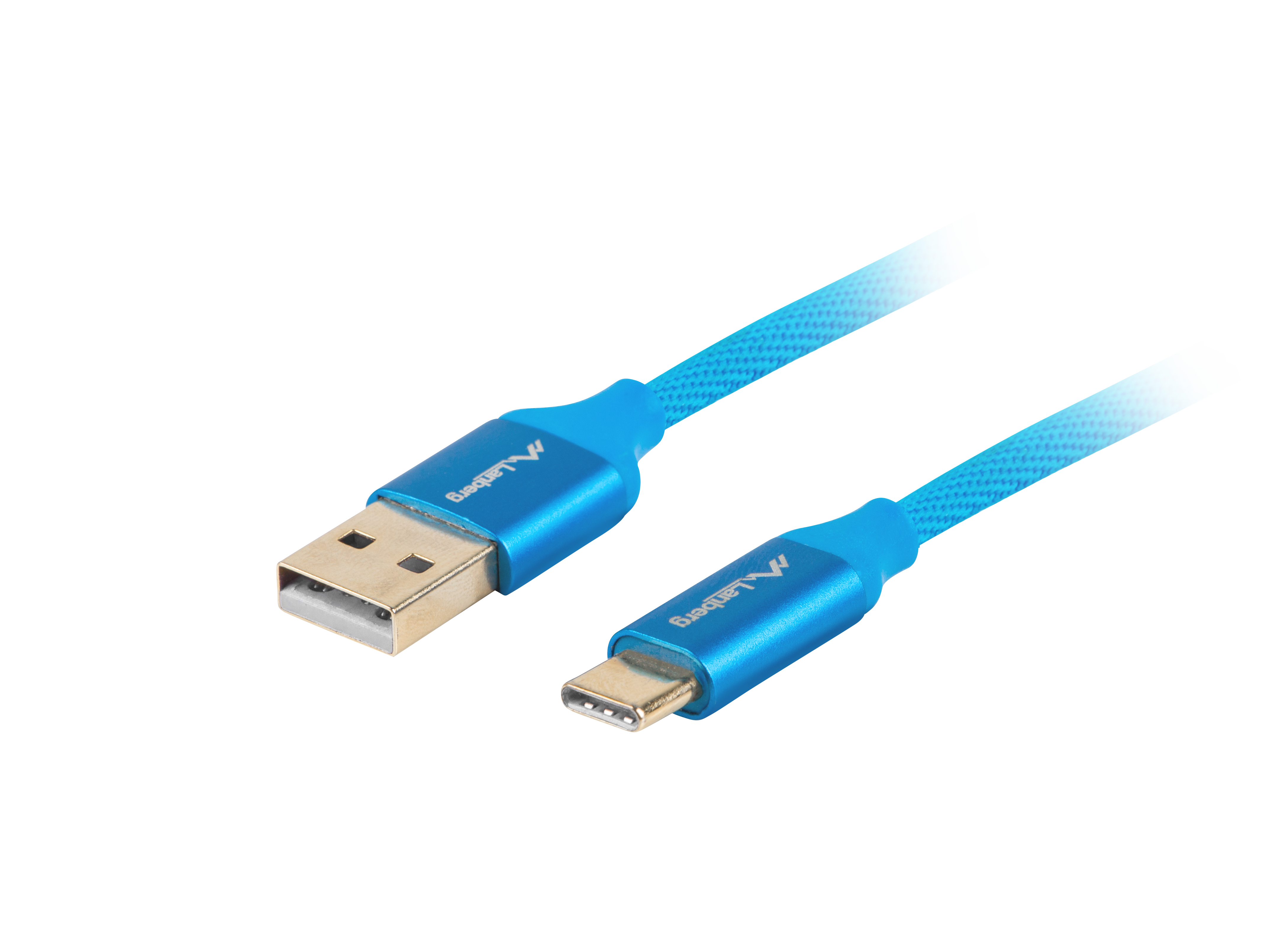 Lanberg CA-USBO-22CU-0018-BL USB cable USB 2.0 1.8 m USB A USB C 0.48 Gbit/s Blue