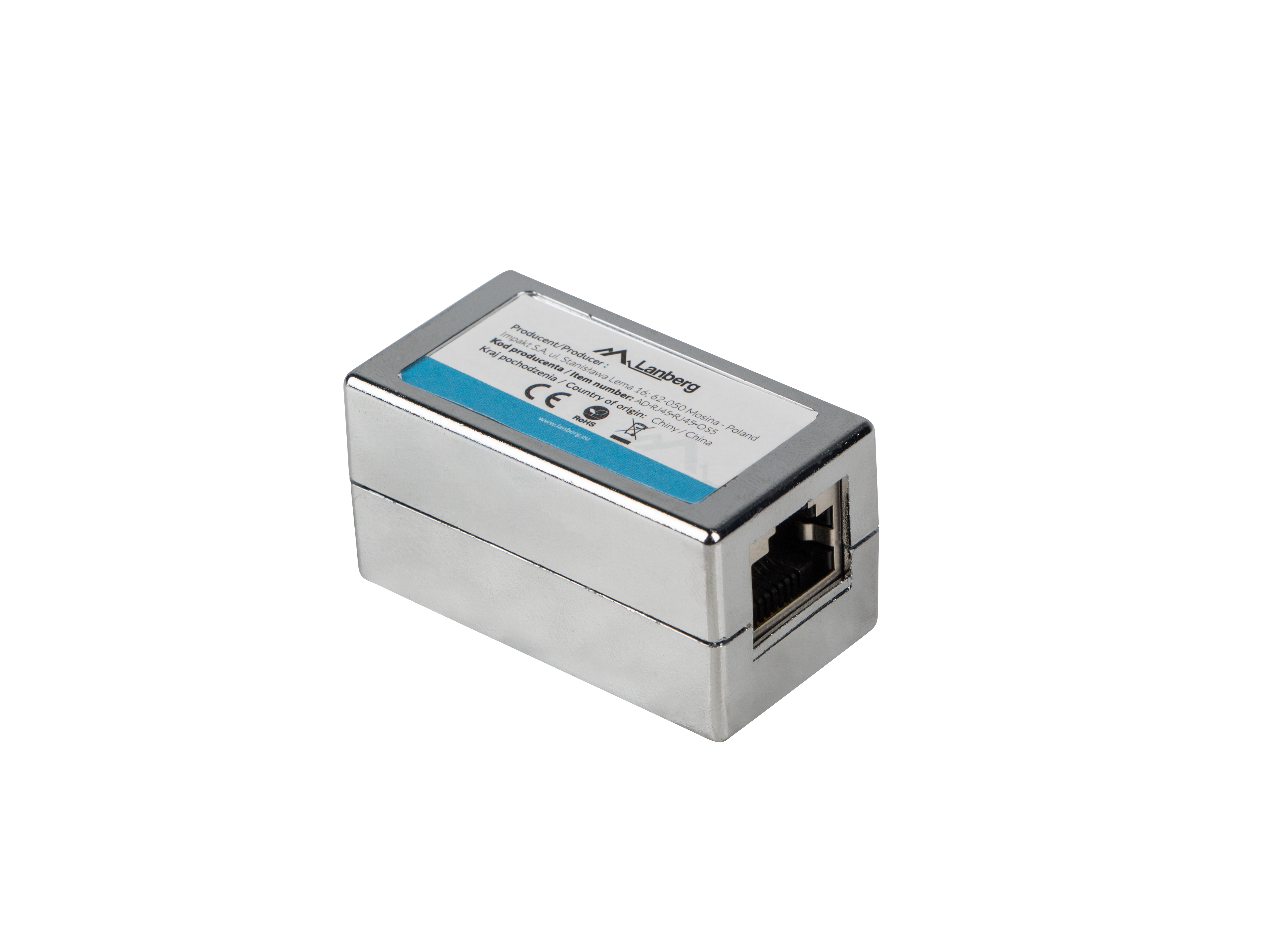 Lanberg AD-RJ45-RJ45-OS5 network splitter Silver
