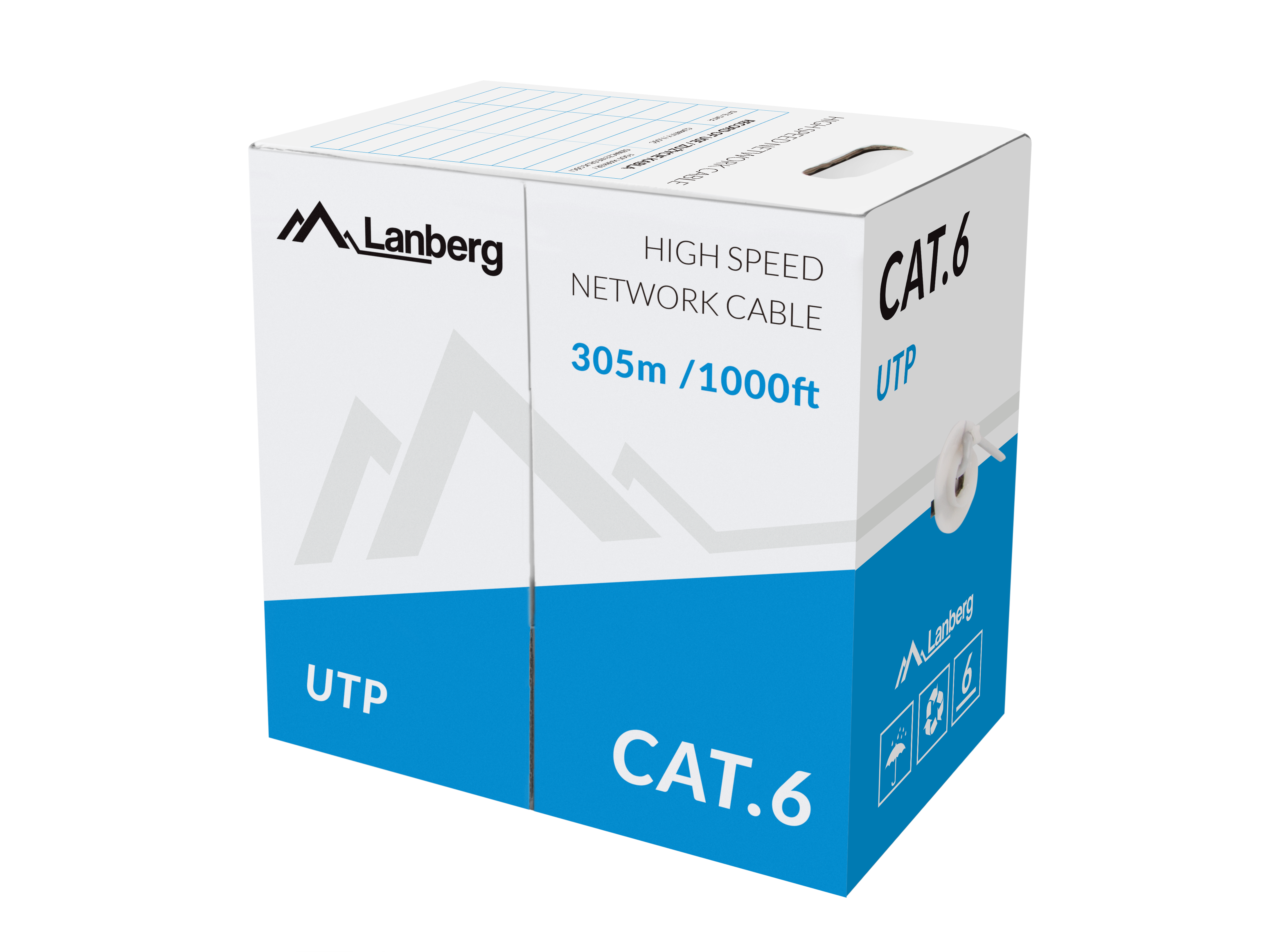 Lanberg LCF6-11CU-0305-S networking cable Grey 305 m Cat6 F/UTP (FTP)