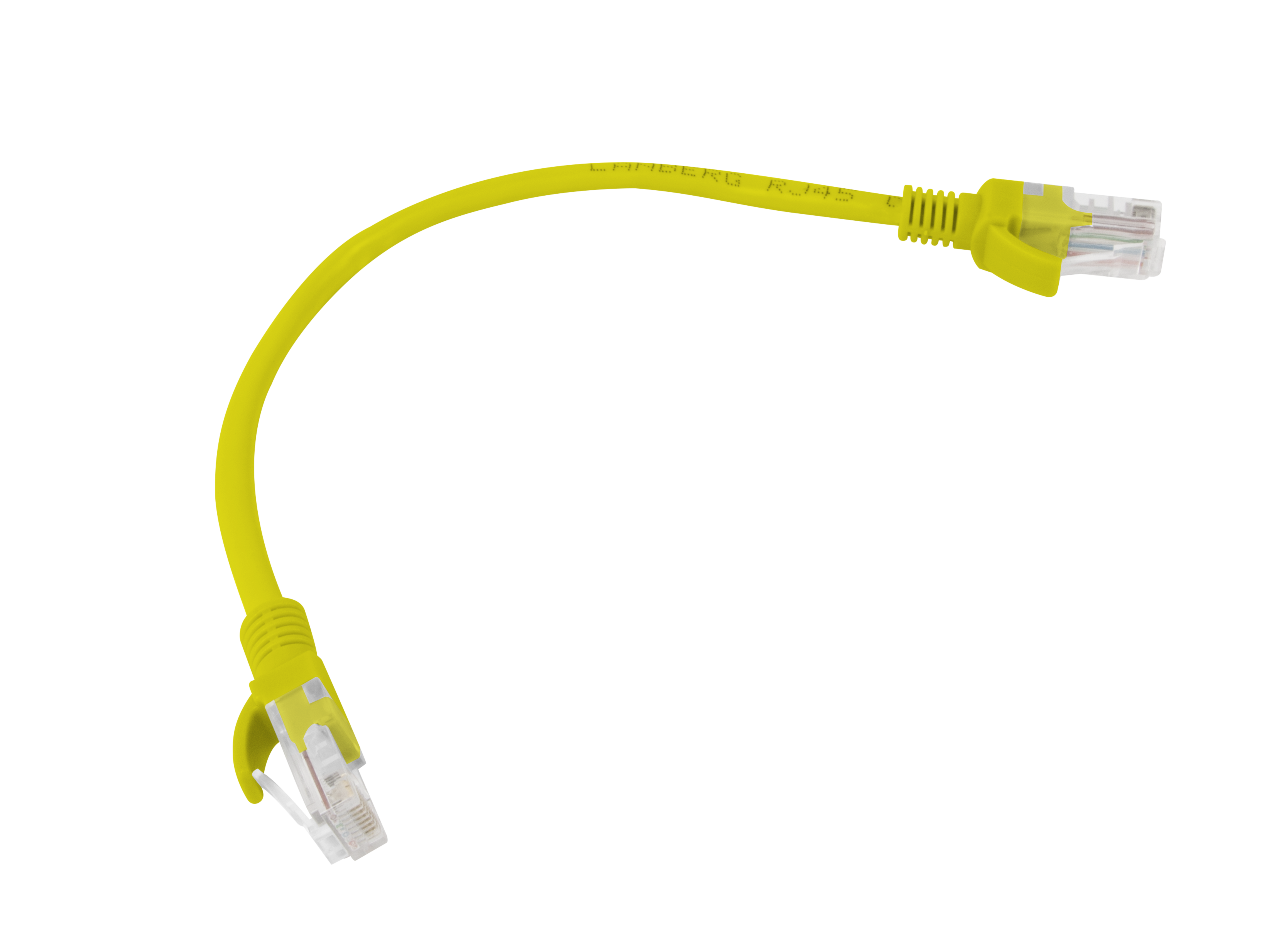 Lanberg PCU5-20CC-0025-Y networking cable Yellow 0.25 m Cat5e U/UTP (UTP)
