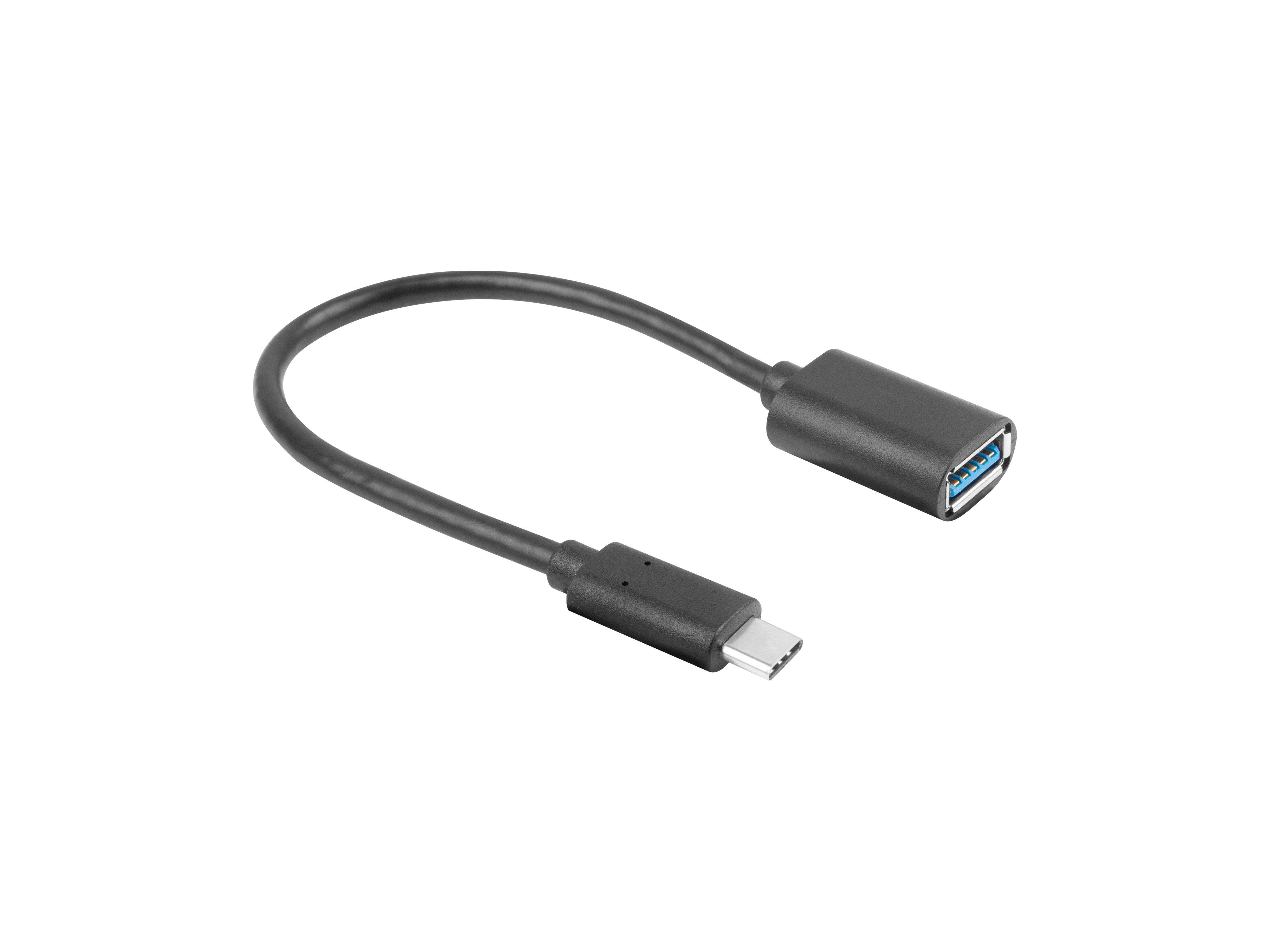 Lanberg AD-UC-UA-04 USB cable USB 3.2 Gen 1 (3.1 Gen 1) 0.15 m USB A USB C 5 Gbit/s Black