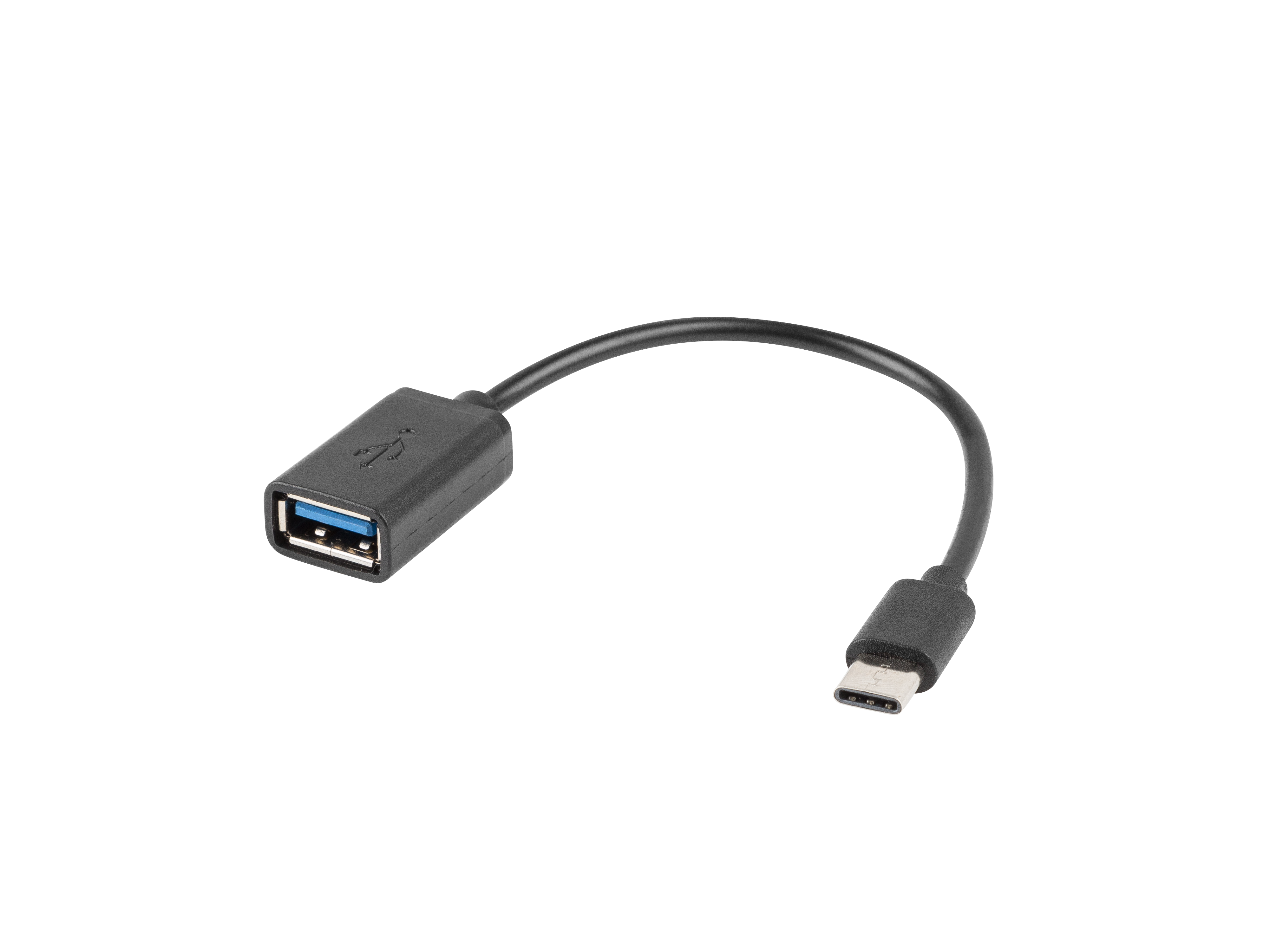 Lanberg AD-OTG-UC-01 USB cable USB 2.0 0.15 m USB A USB C 0.48 Gbit/s Black