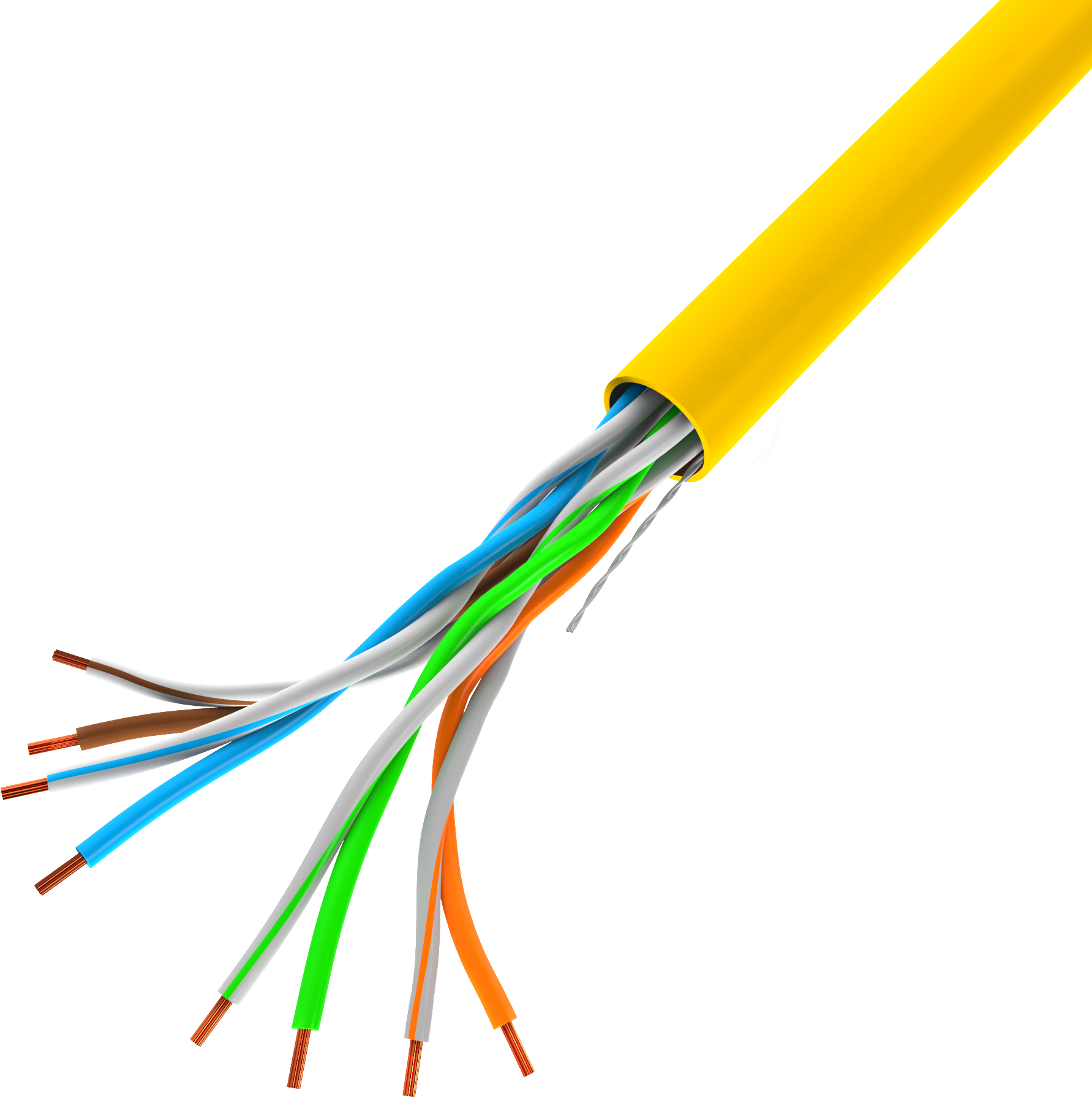 Lanberg LCU5-10CC-0305-Y networking cable Yellow 305 m U/UTP (UTP)