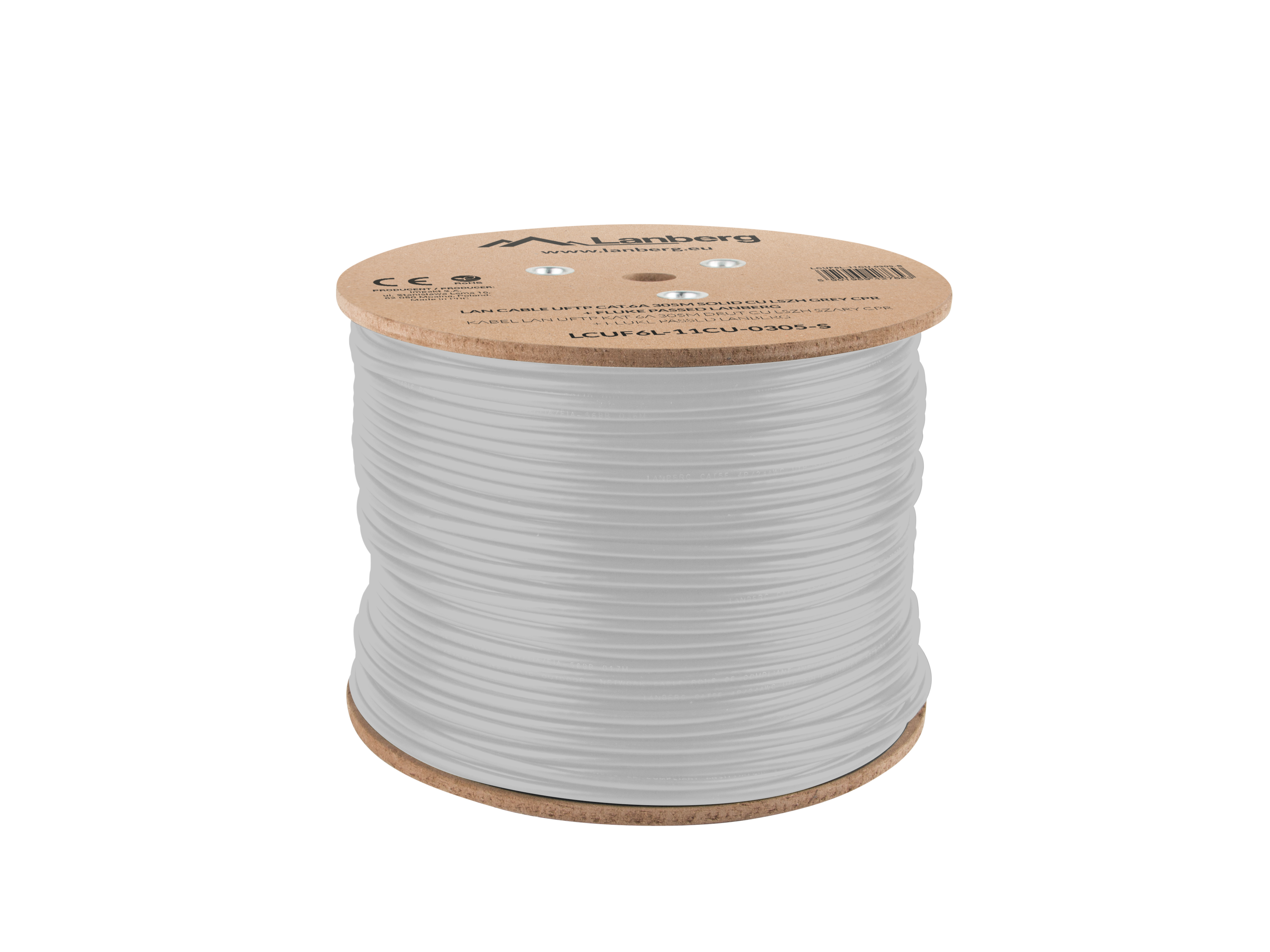 Lanberg LCUF6L-11CU-0305-S networking cable Grey 305 m Cat6a U/FTP (STP)