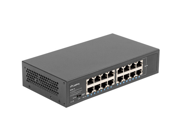 LANBERG Switch RSGE 16-Port 1Gb unmanaged Gigab.Eth. 10/&shy;19"