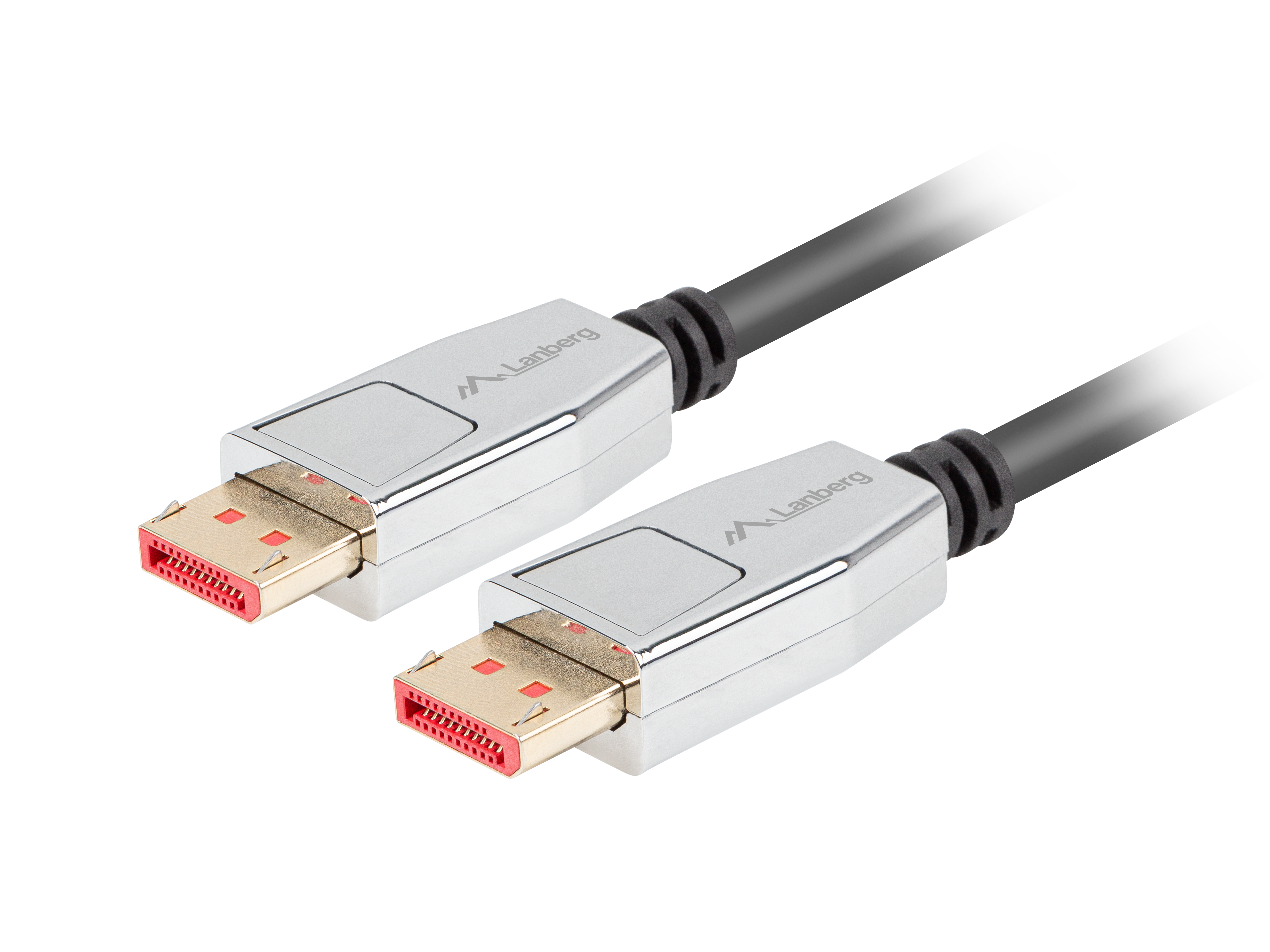 Lanberg CA-DPDP-20CU-0018-BK DisplayPort cable 1.8 m Black, Silver