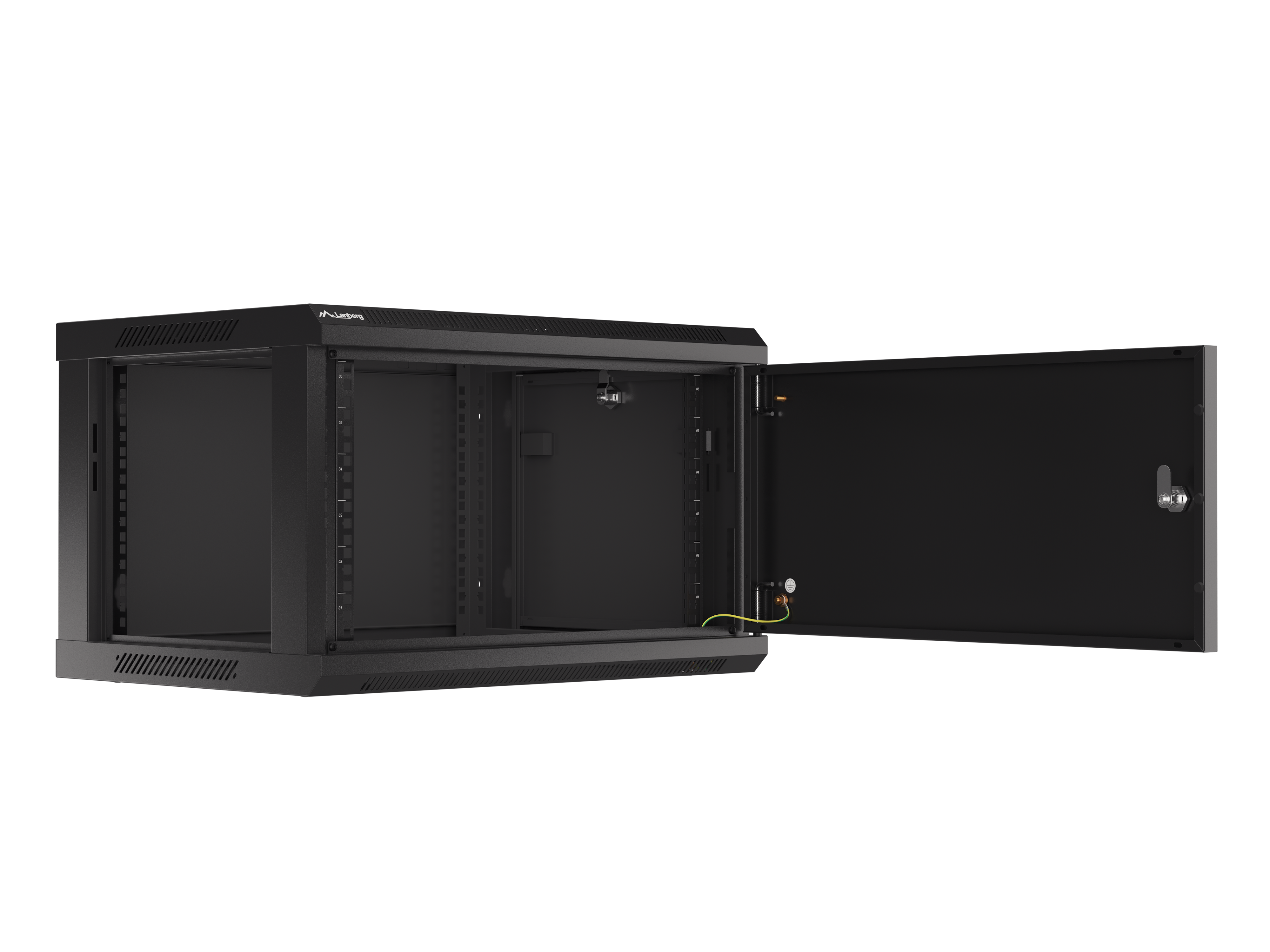 Lanberg WF01-6406-00B Rack Cabinet 6U Wall Mounted Rack Black