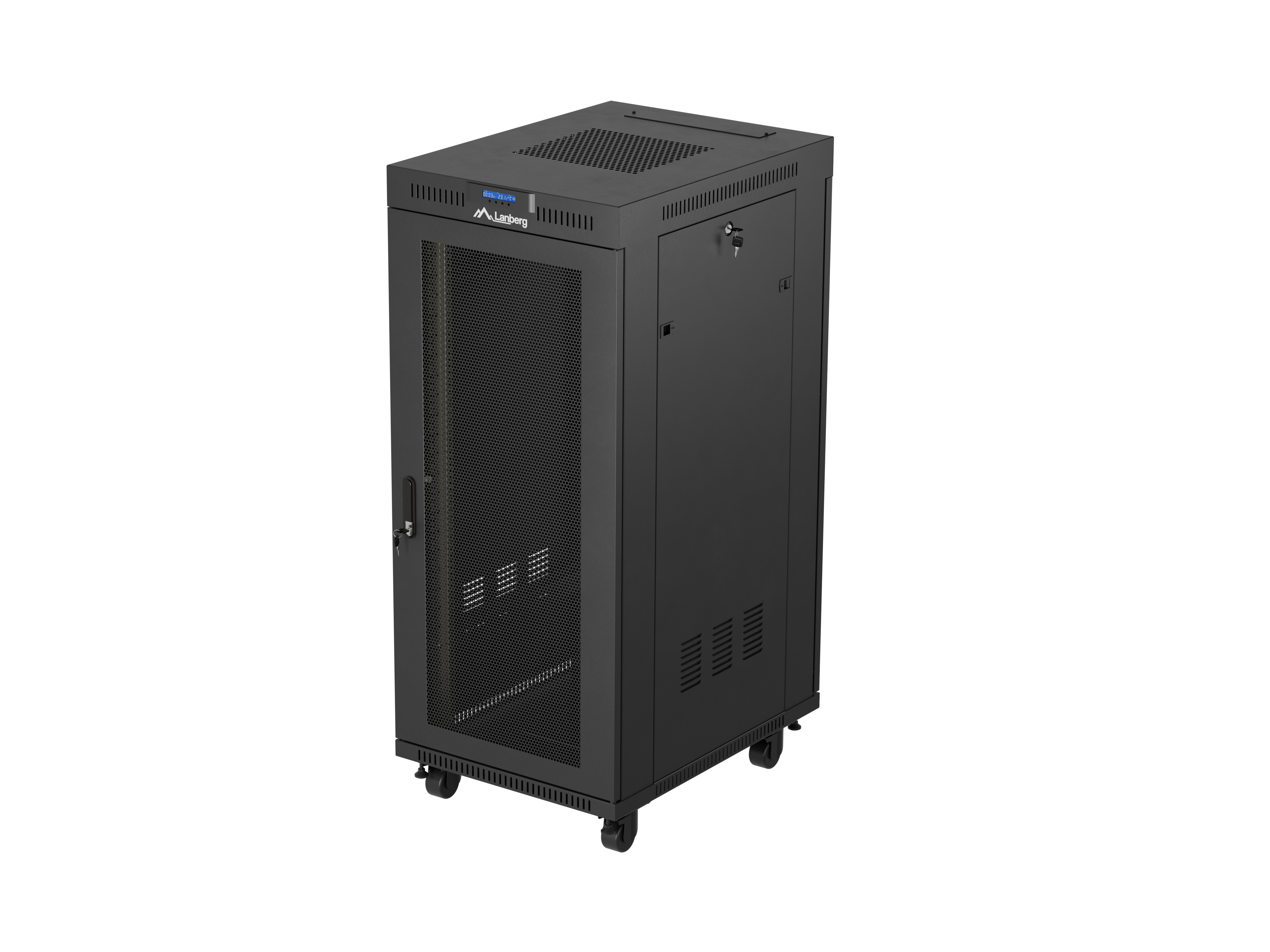 LANBERG FF01-6827-23BL RACK CABINET 27U FREESTANDING RACK BLACK