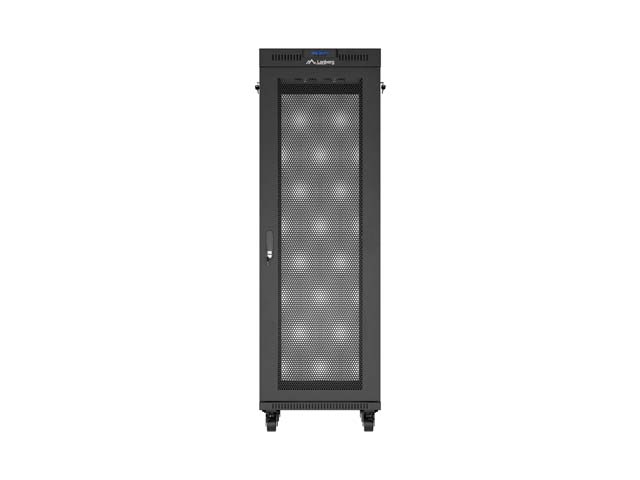 LANBERG 19 37U 600x800 freist. LCD perfor. Tür (FlatPack)sw (Speditionsversand)
