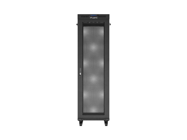 LANBERG 19" 42U 600x800 freist. LCD perfor. Tür (FlatPack)sw (Speditionsversand)