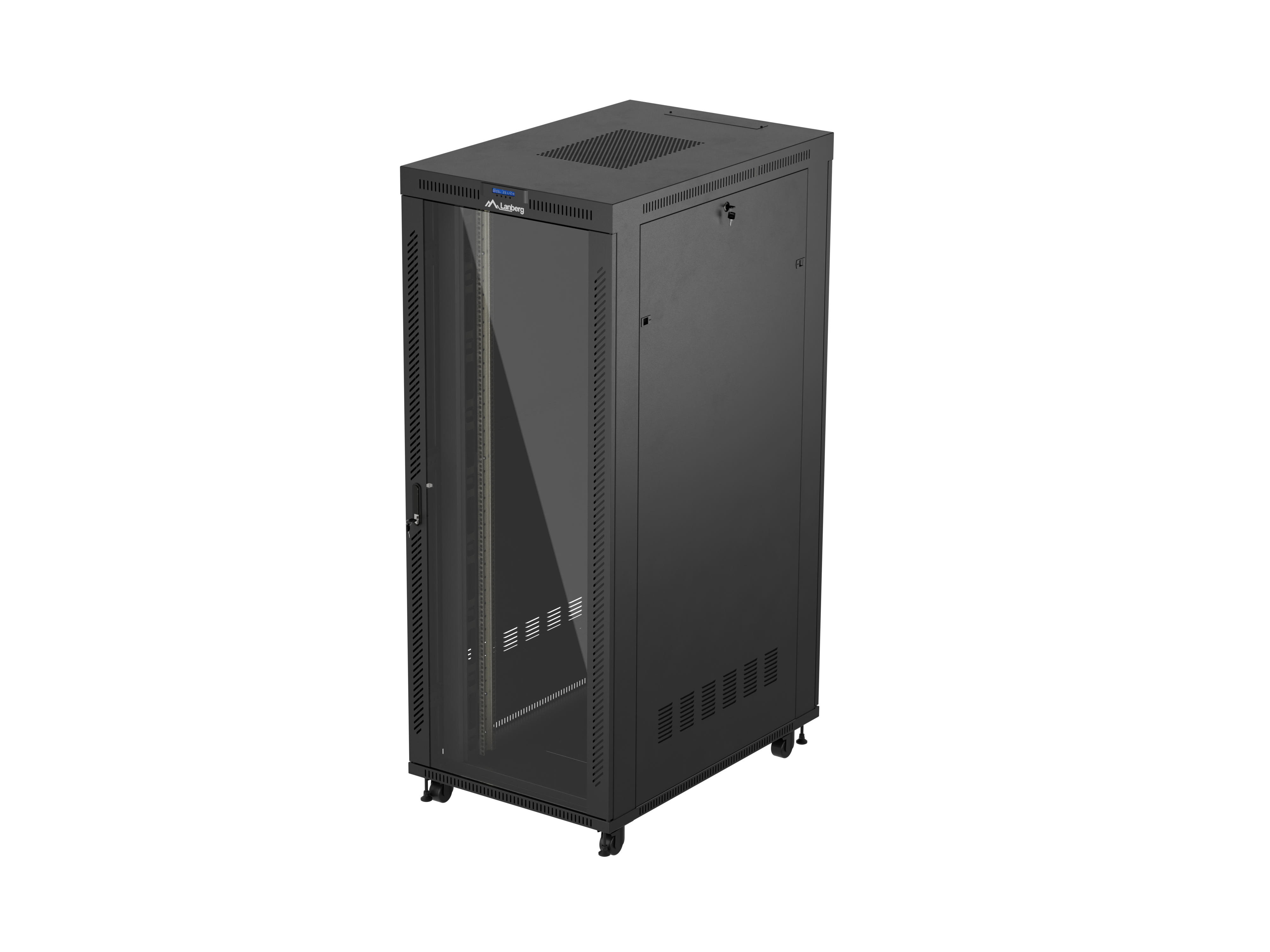 Lanberg FF01-8242-12BL rack cabinet 42U Freestanding rack Black