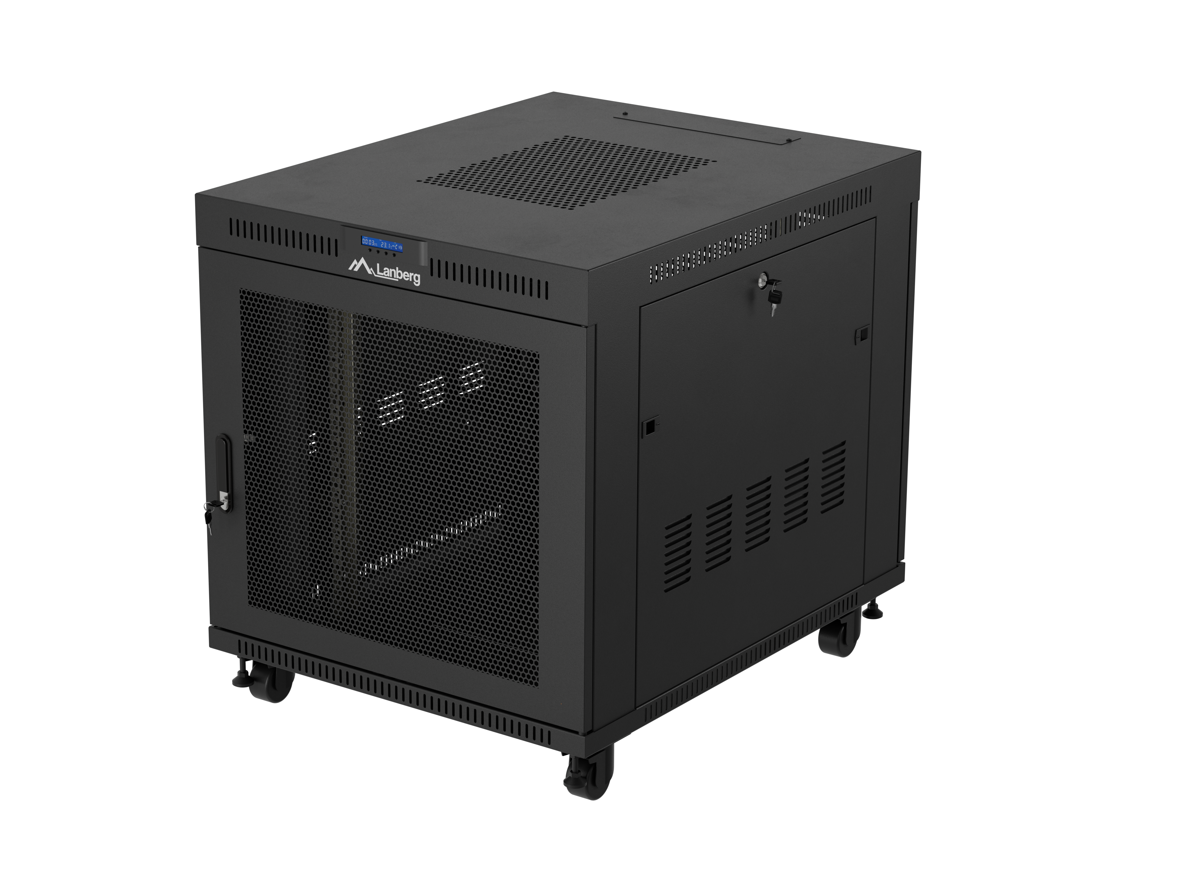 Lanberg FF01-8015-23BL rack cabinet 15U Freestanding rack Black