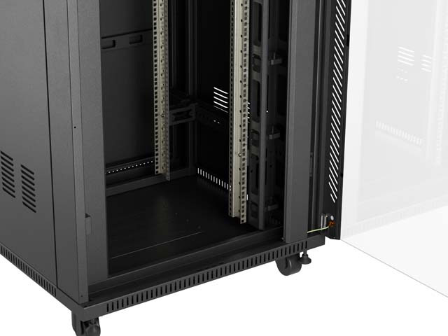 LANBERG 19 22U 800x800 freist. LCD Glastür (FlatPack) sw (Speditionsversand) 19 Gehäuse