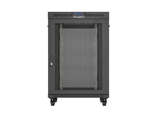 LANBERG 19 22U 800x800 freist. LCD perfor. Tür (FlatPack)sw (Speditionsversand)
