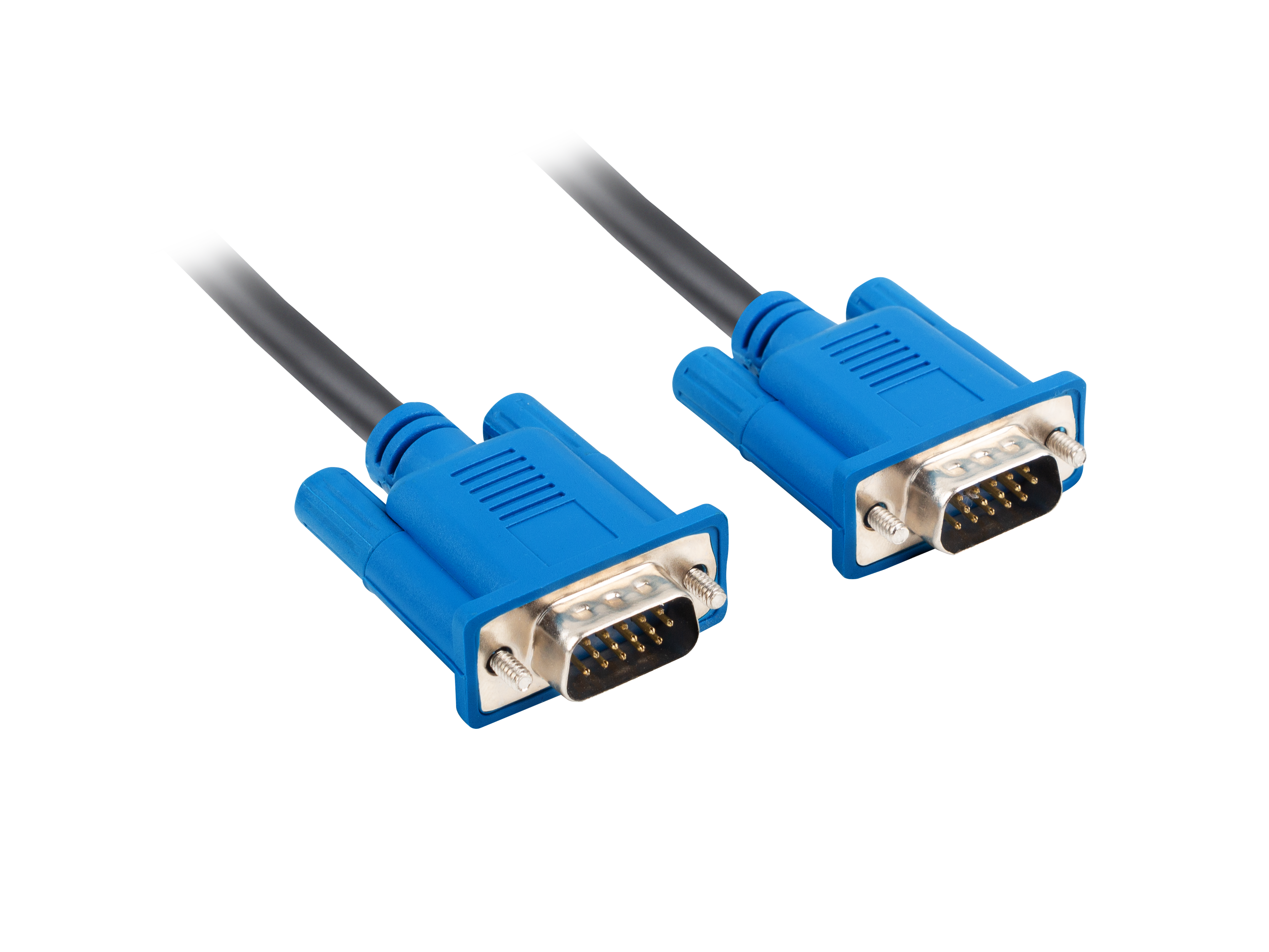 Lanberg CA-VGAC-10CU-0018-BK VGA cable 1.8 m VGA (D-Sub) Black, Blue