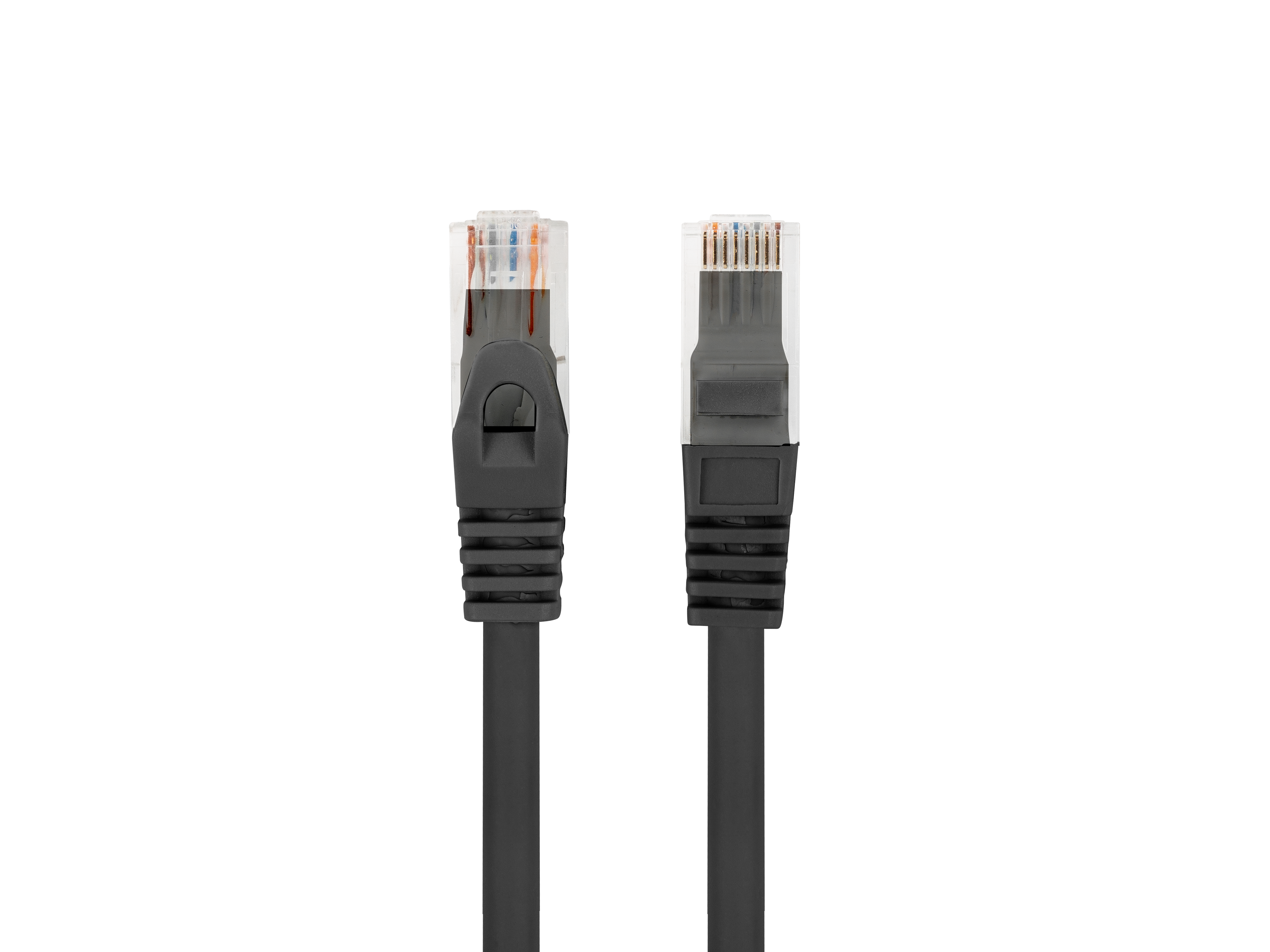 PATCHCORD CAT.6 UTP LSZH CU 1M BLACK FLUKE PASSED LANBERG
