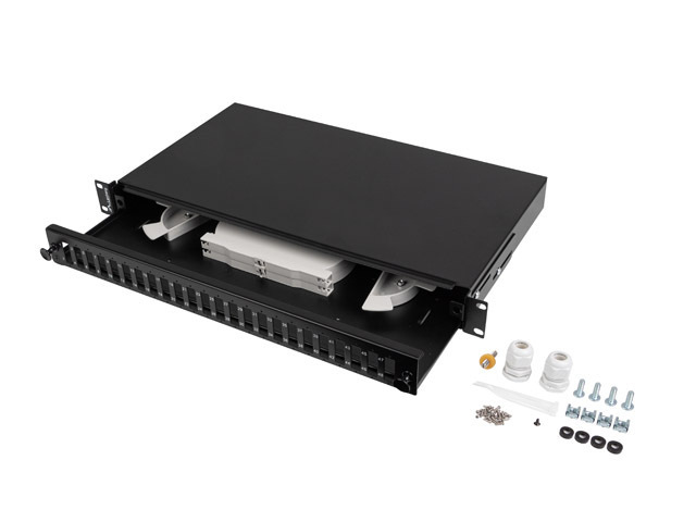 LANBERG 19 Fiber Patchpanel 1U 24xSC DUPLEX/24xLC QUAD sw Patchpanel