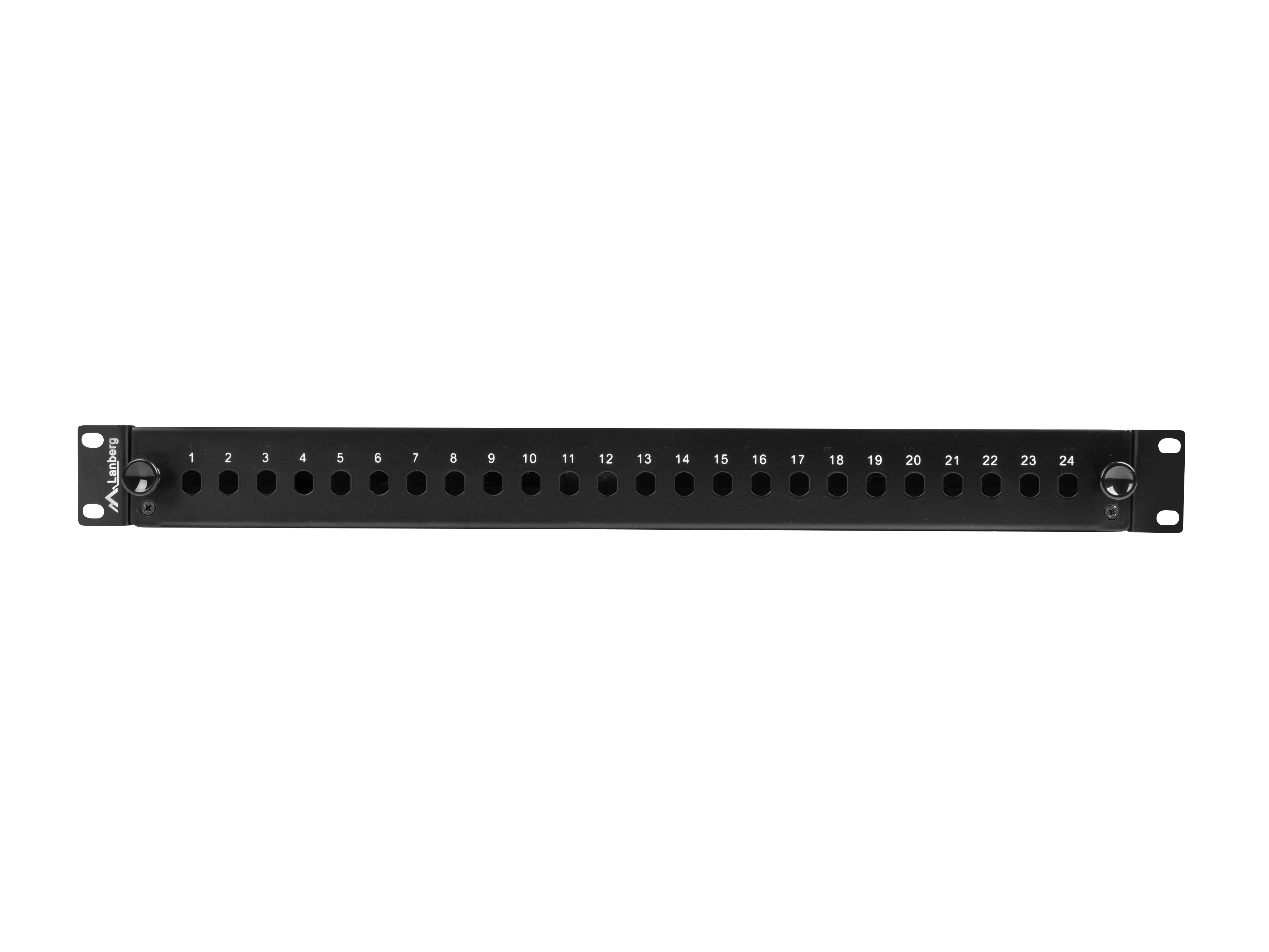 RACKMOUNT 19" 1U FIBER PATCH PANEL LANBERG 24XST / 24XFC BLACK + ACCESSORIES