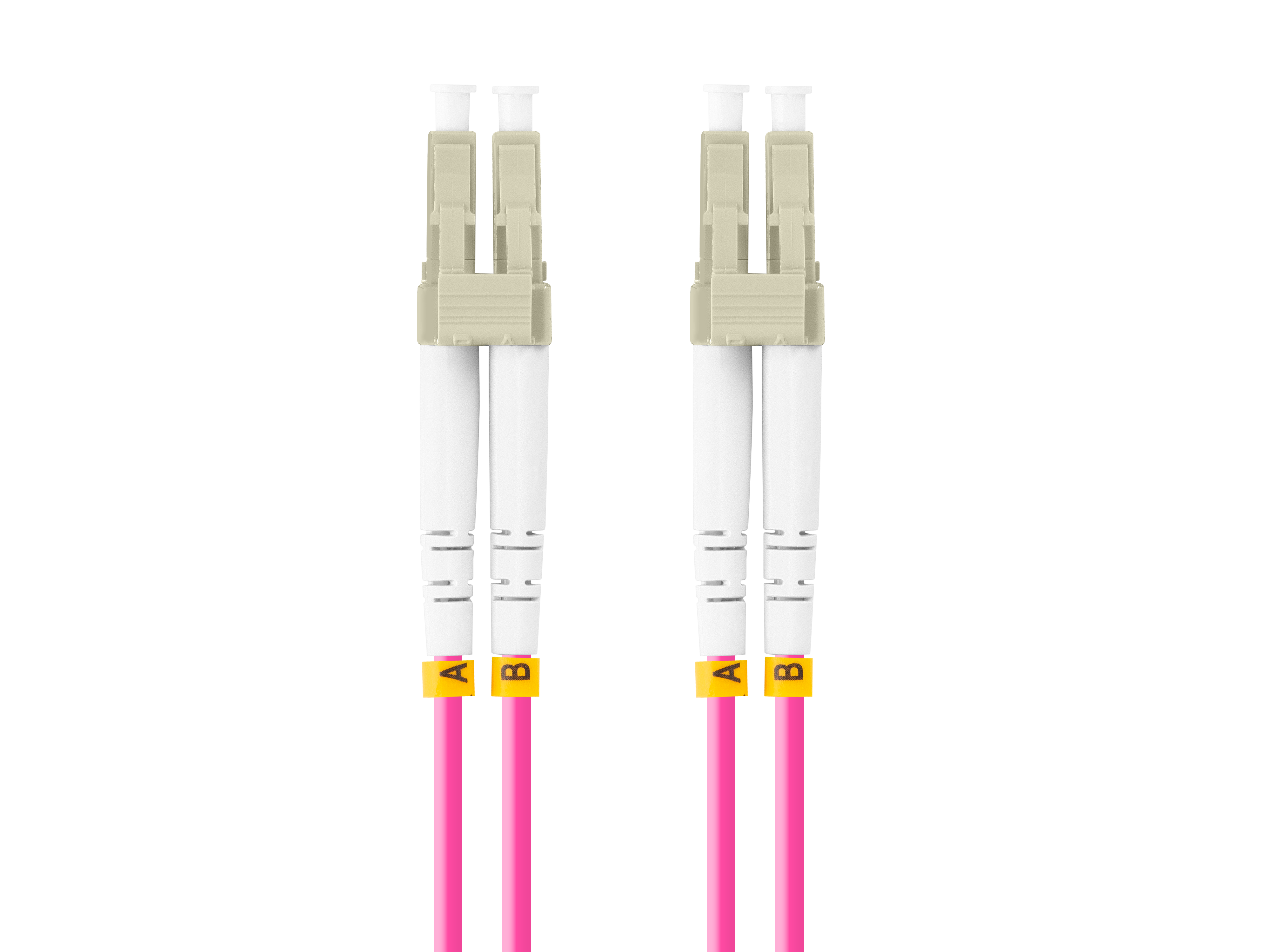 FIBER OPTIC PATCHCORD MM LC/UPC-LC/UPC DUPLEX 3.0MM OM4 50/125 LSZH 1M VIOLET LANBERG