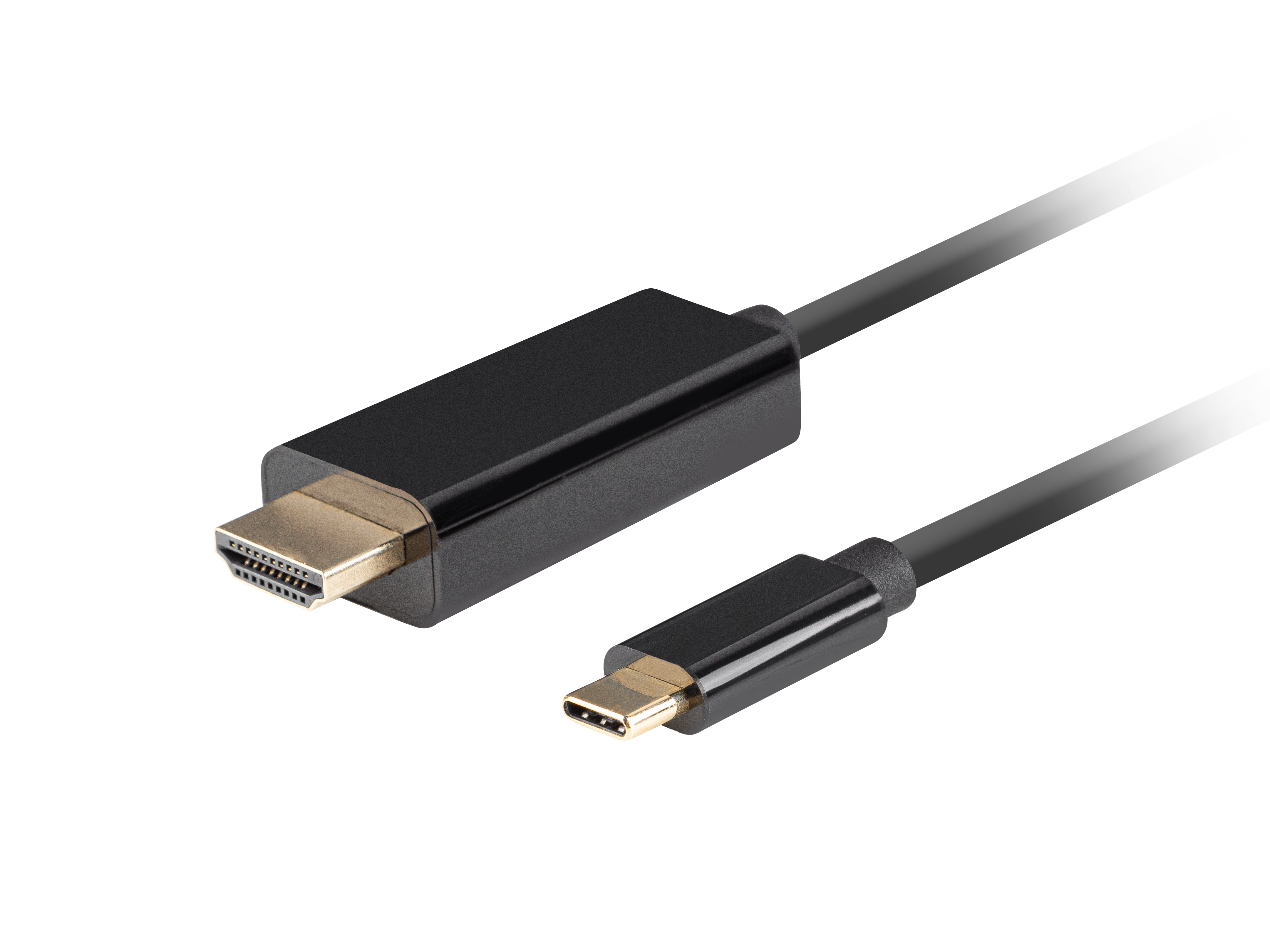 Lanberg CA-CMHD-10CU-0010-BK video cable adapter 1 m USB Type-C HDMI Black