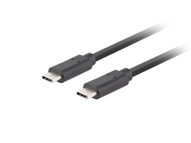 LANBERG USB-C M/M 3.1 GEN 2 Kabel 1m 10GB/S PD100W schwarz