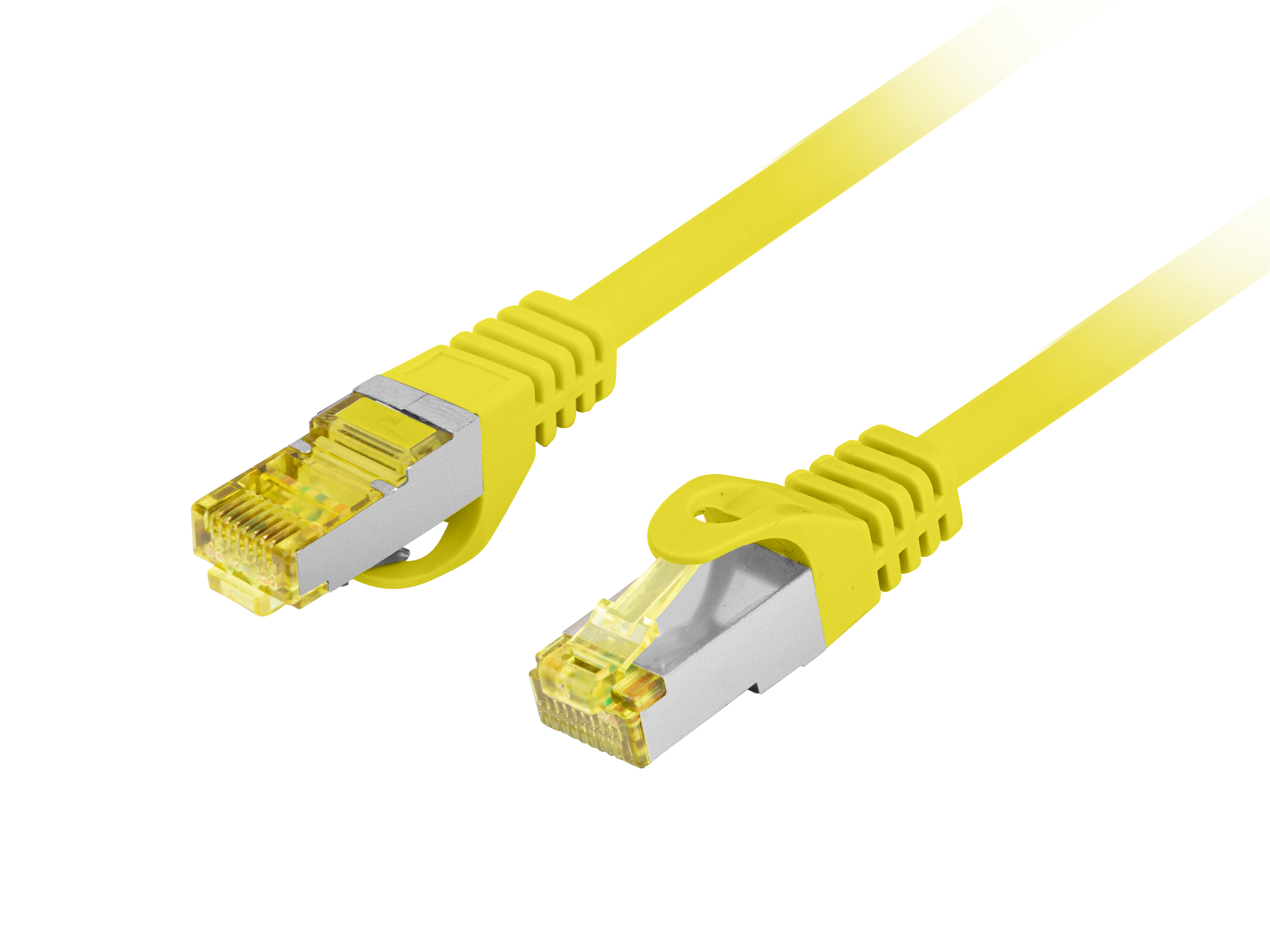 PATCHCORD CAT.6A S/FTP LSZH CU 1.5M YELLOW FLUKE PASSED LANBERG