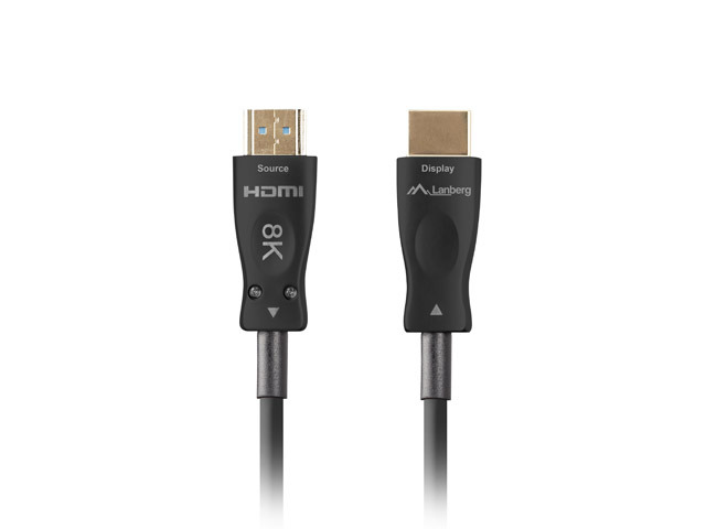 LANBERG HDMI M/M V2.1 Kabel 20m 8K optisch AOC schwarz