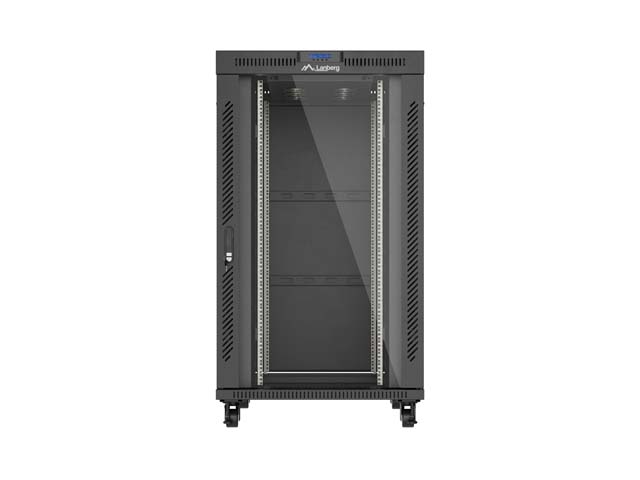 LANBERG 19 27U 800x1200 freist. LCD Glastür (FlatPack) sw (Speditionsversand) 19 Gehäuse