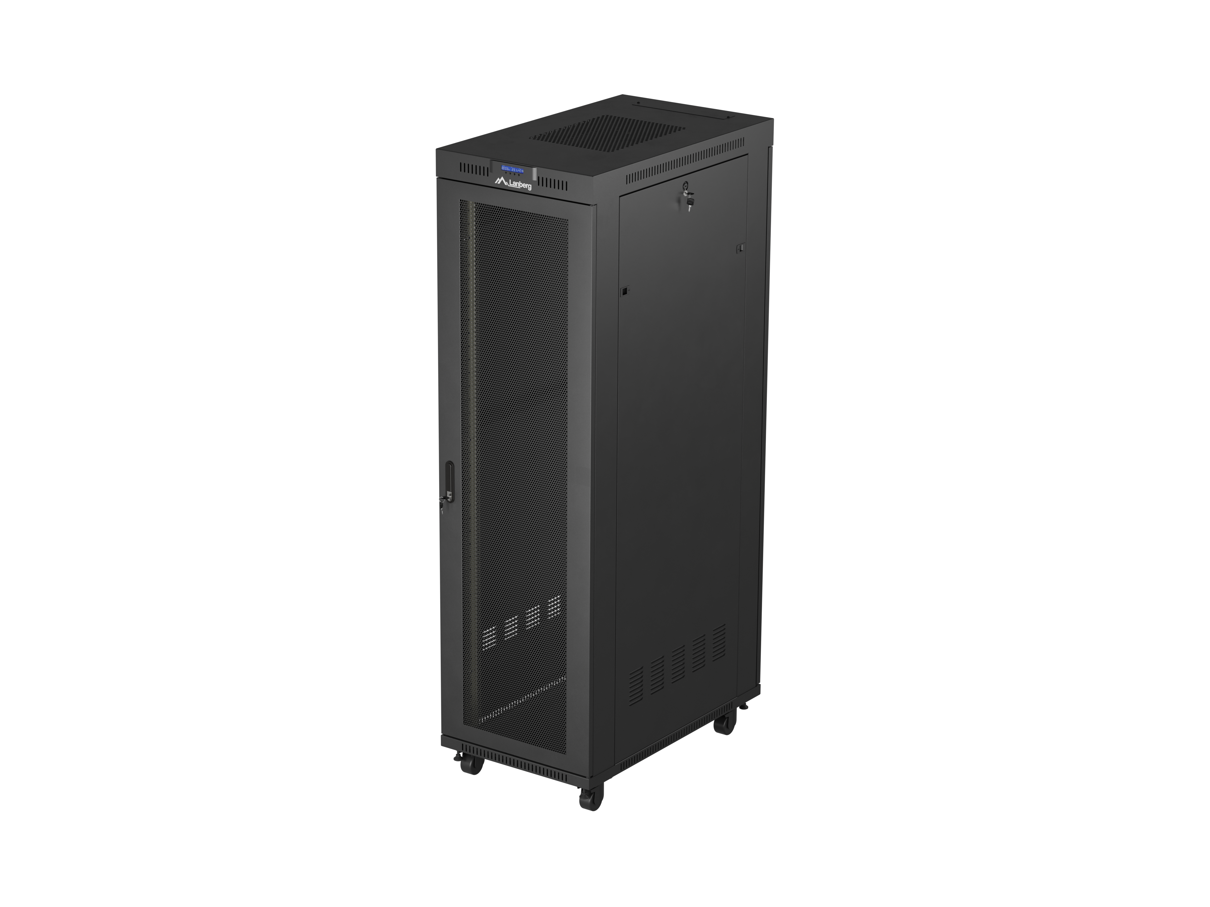 Lanberg FF01-6042-23BL rack cabinet 42U Freestanding rack Black