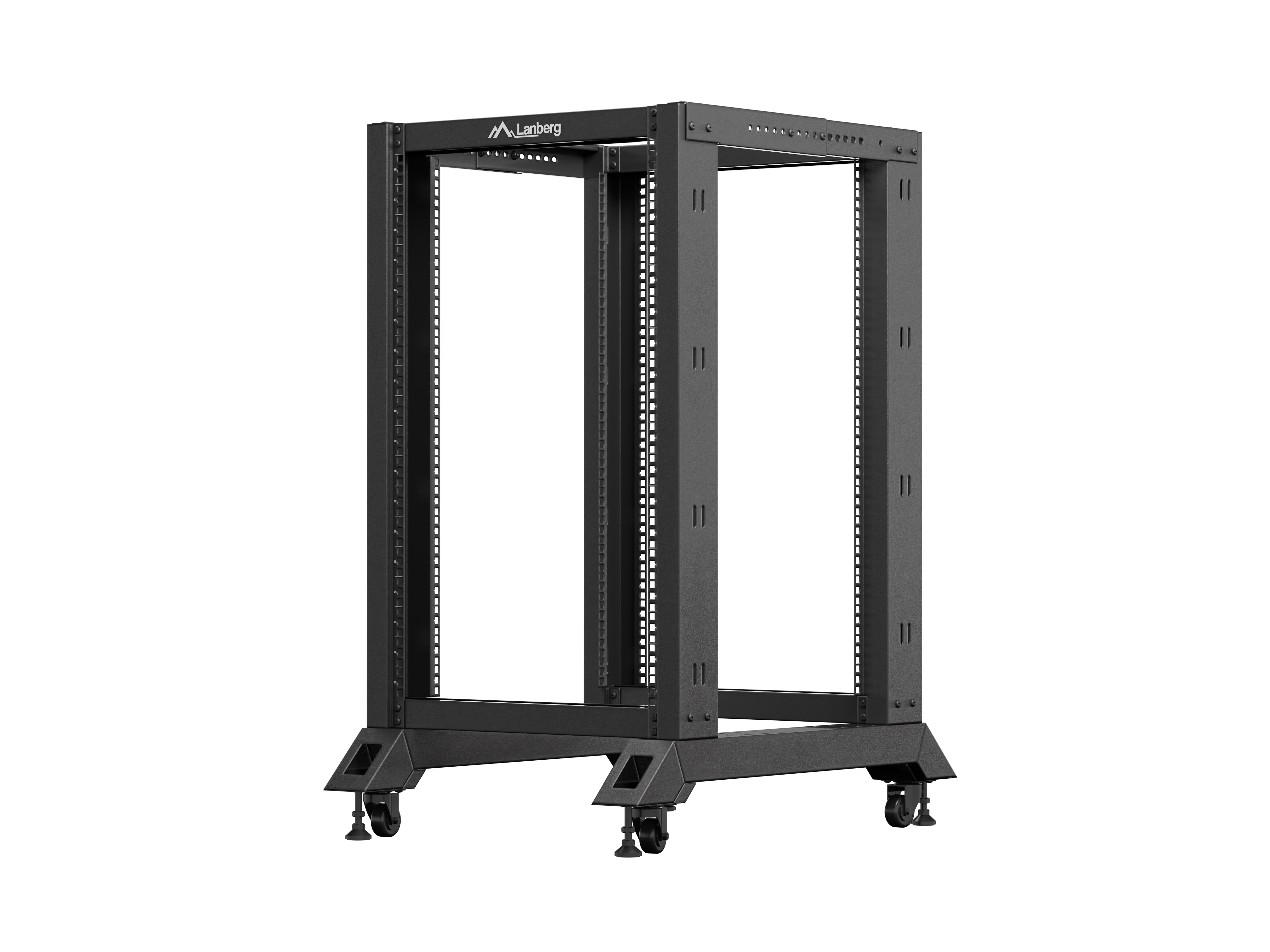 LANBERG 19" 18U 600x800 Freistehendes, Offenes Rack Black
