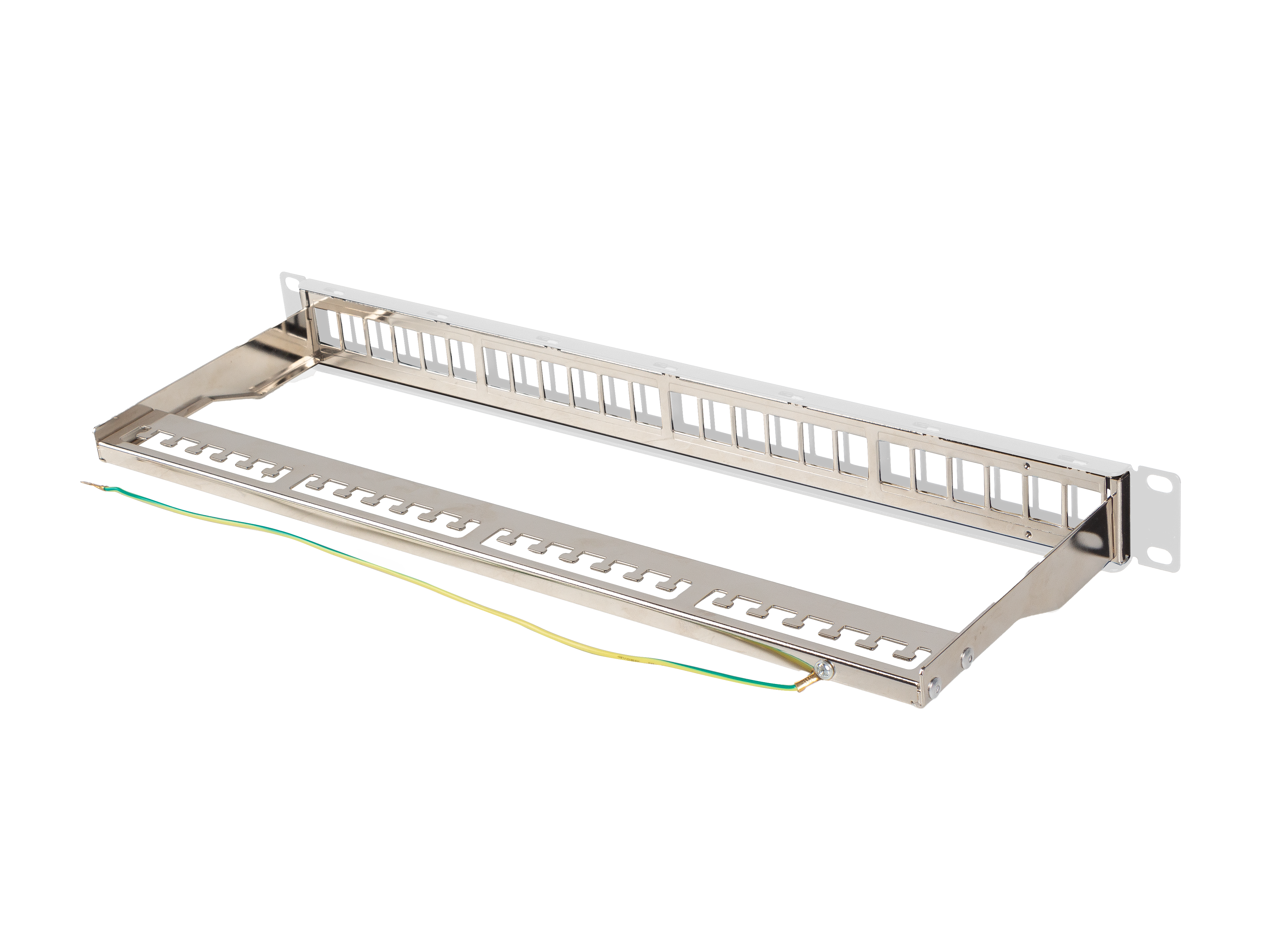 PATCH PANEL BLANK 24 PORT 1U 19" FTP FOR KEYSTONE MODULES GREY LANBERG