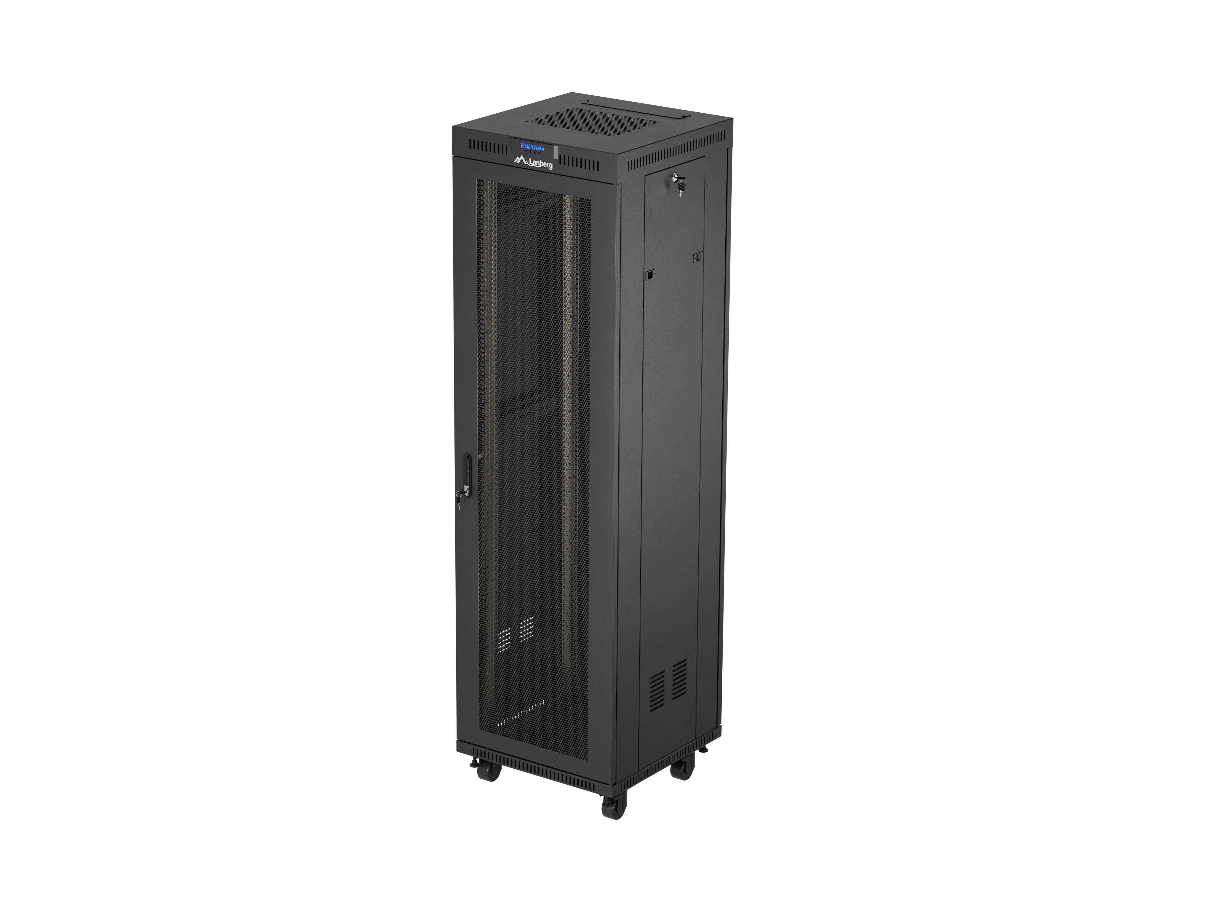 Lanberg FF01-6642-23BL rack cabinet 42U Freestanding rack Black