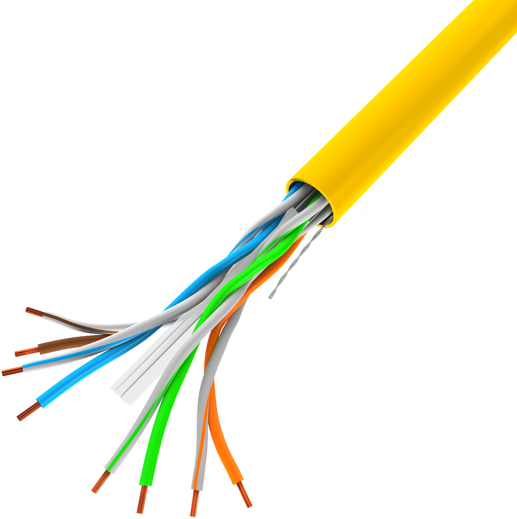 Lanberg LCU6-10CC-0305-Y networking cable Yellow 305 m U/UTP (UTP)