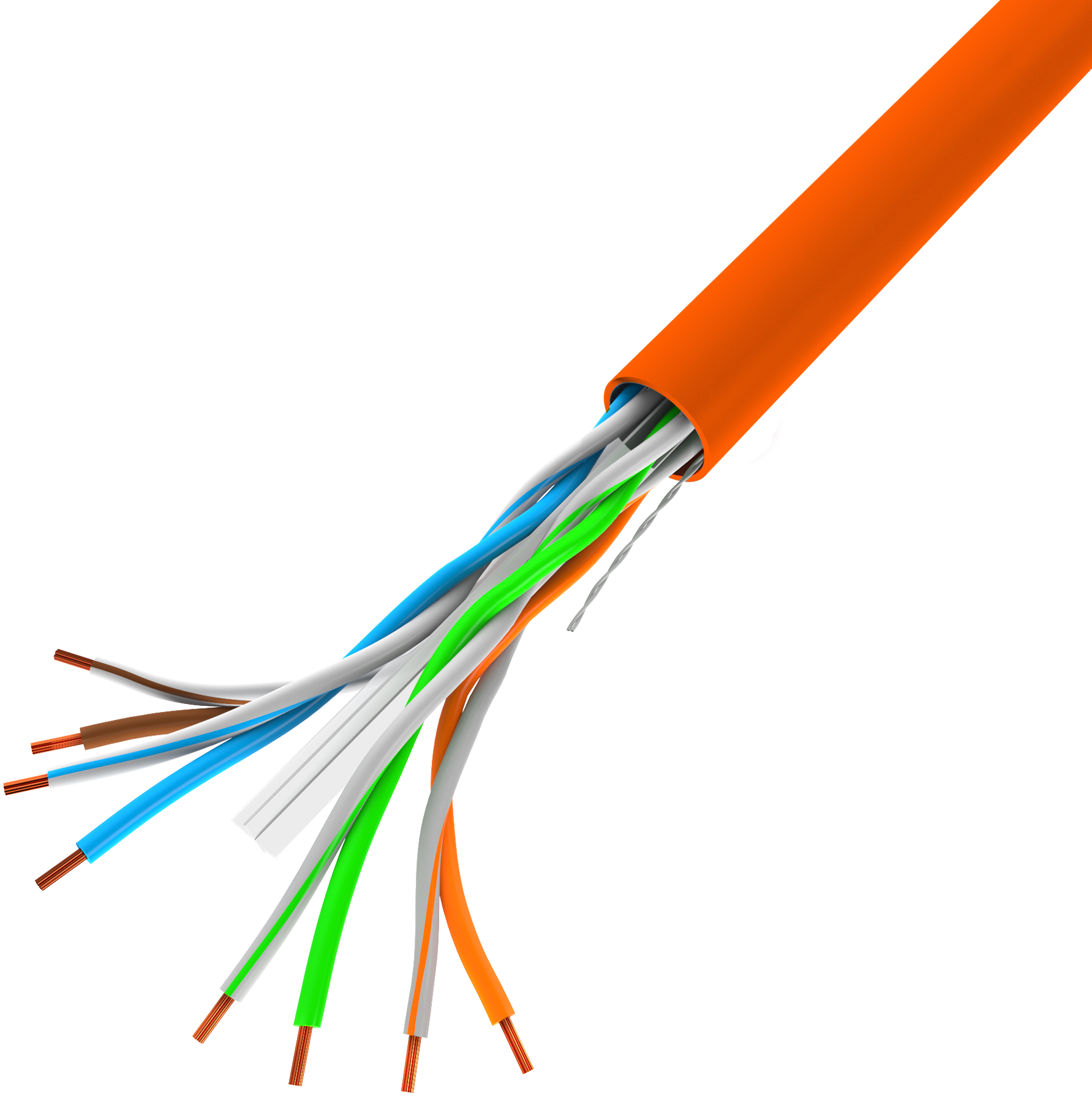 Lanberg LCU6-10CC-0305-O networking cable Orange 305 m U/UTP (UTP)