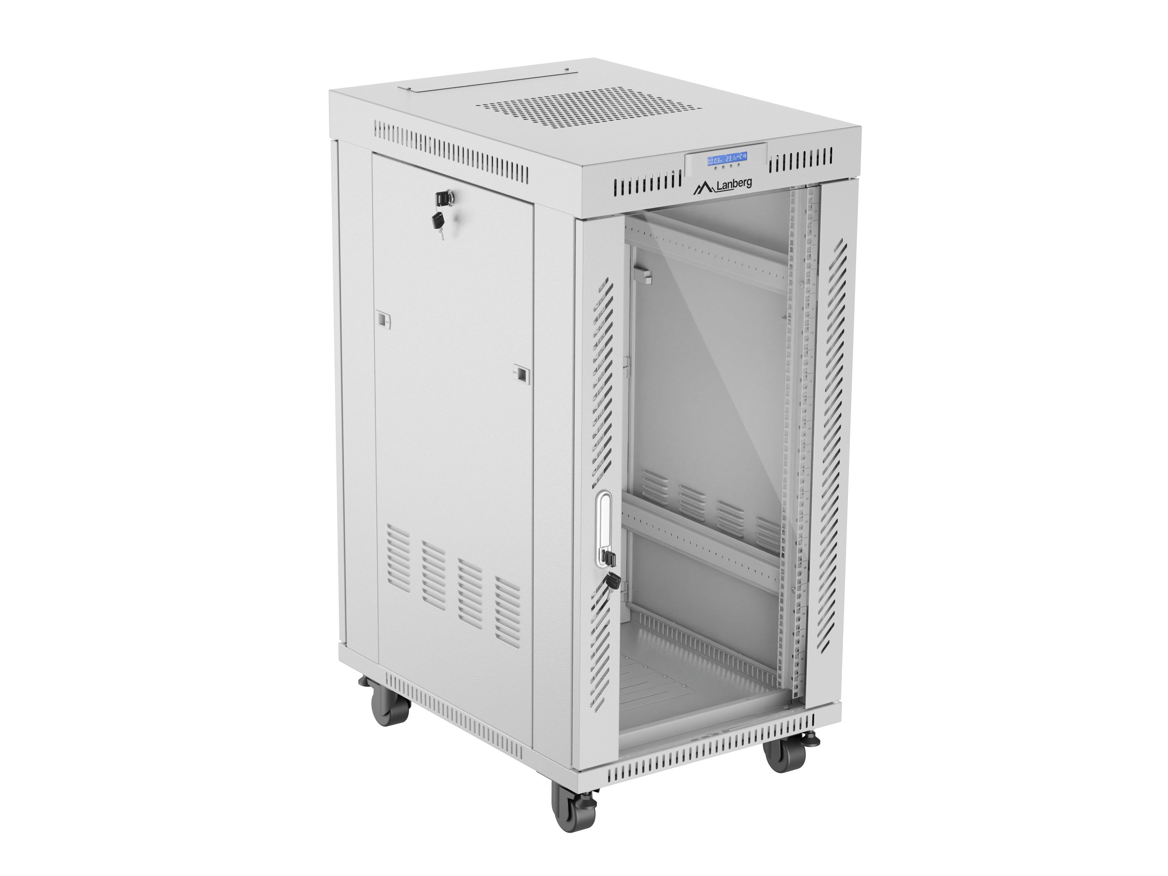 Lanberg FF01-6822-12SL rack cabinet 22U Freestanding rack Grey