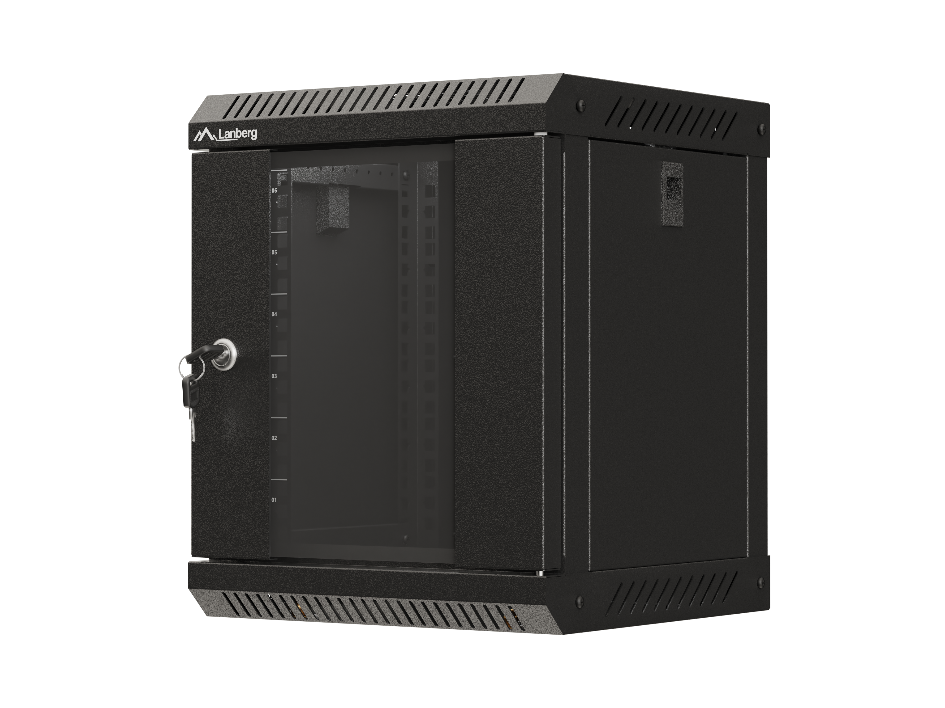 Lanberg WF11-3306-10B rack cabinet 6U Wall mounted rack Black