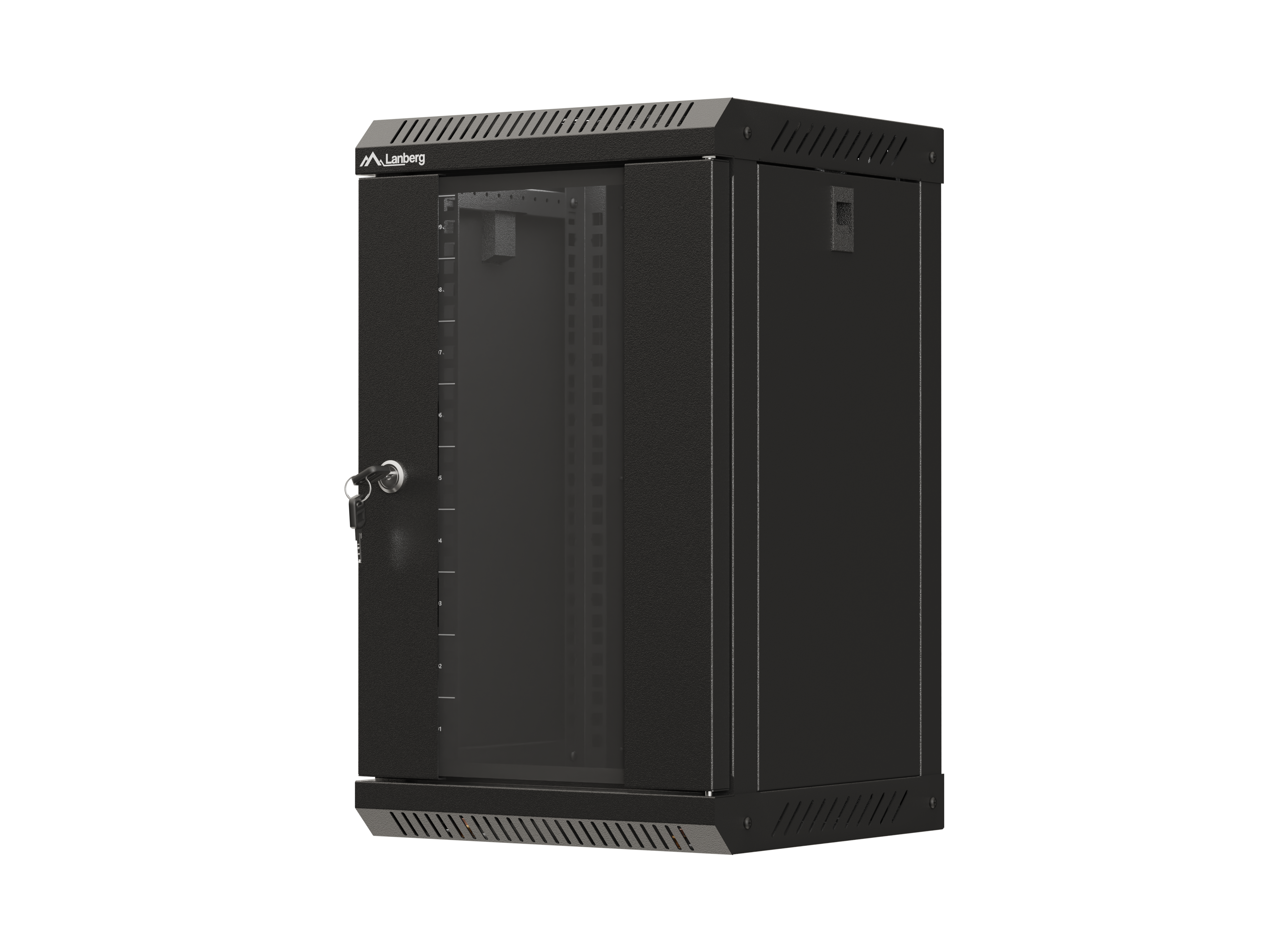 Lanberg WF11-3309-10B rack cabinet 9U Wall mounted rack Black